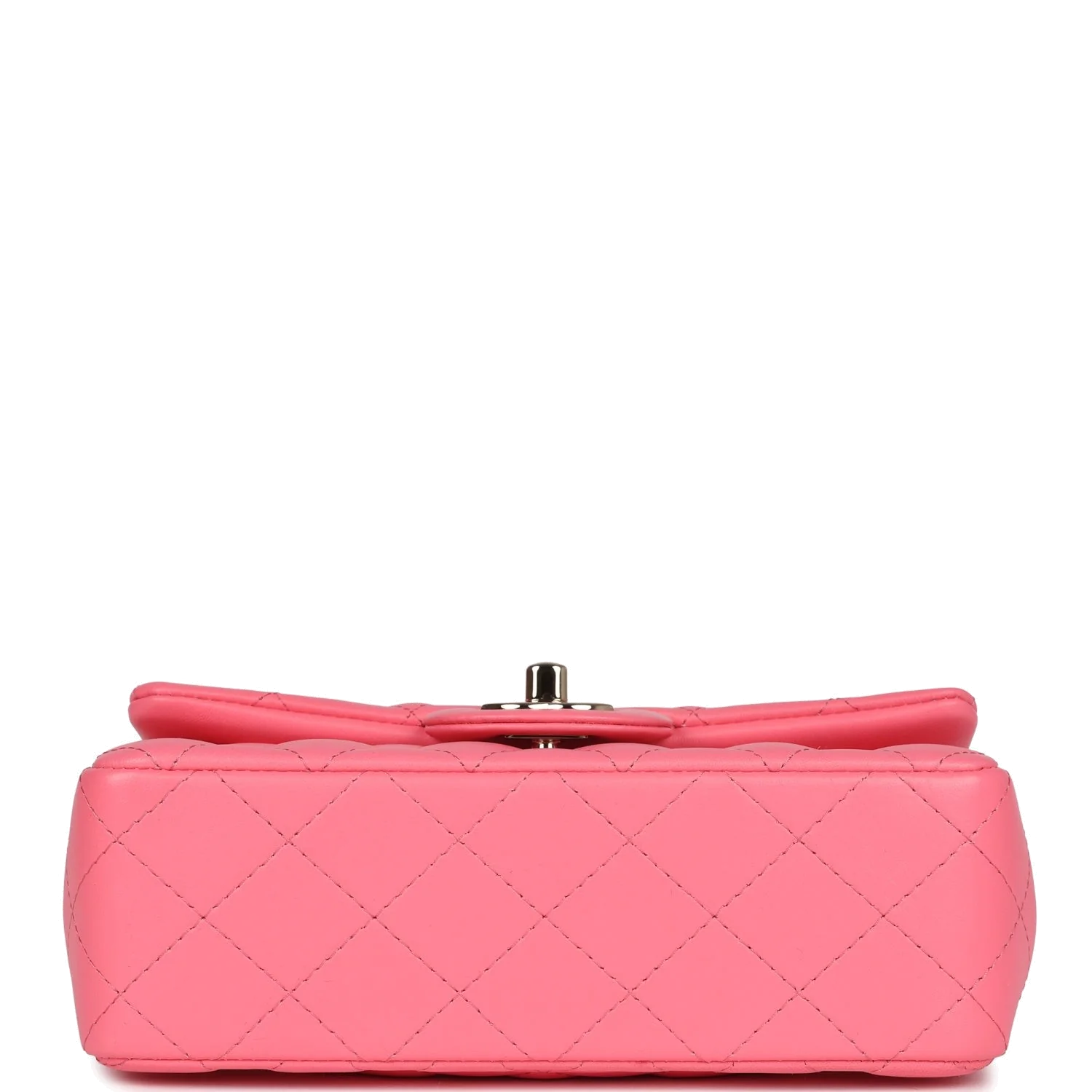 Chanel Mini Rectangular Flap Bag Hot Pink Lambskin — фото 7
