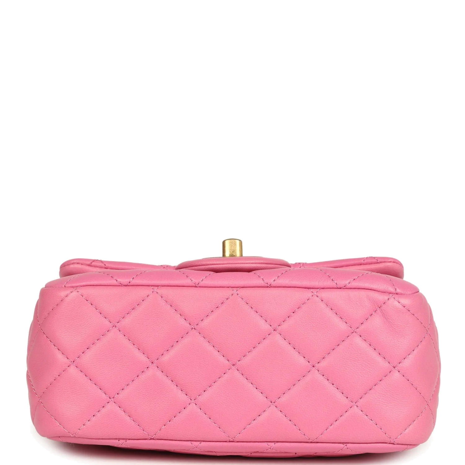 Chanel Mini Pearl Crush Square Flap Bag Pink Lambskin — фото 7