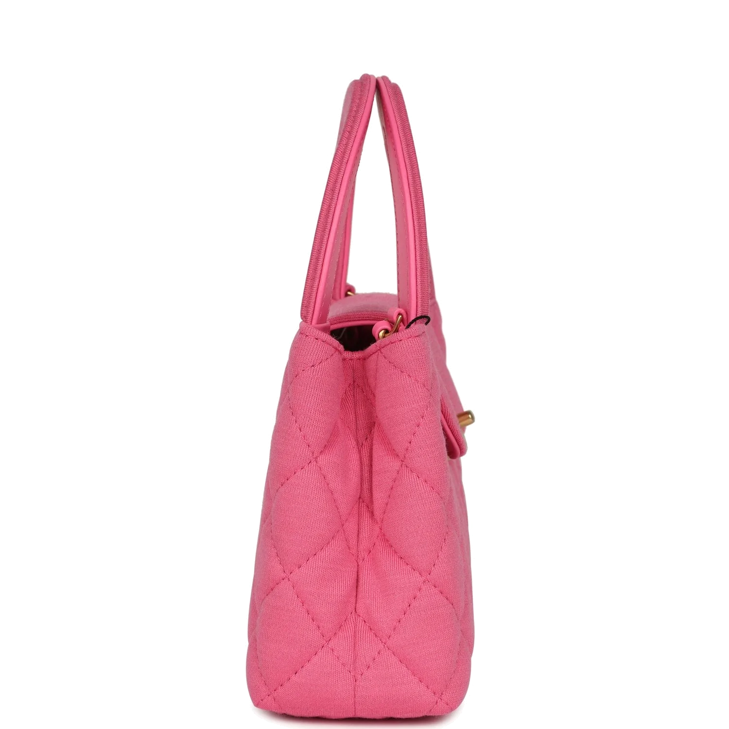 Chanel Small Kelly Shopper Dark Pink Jersey — фото 4