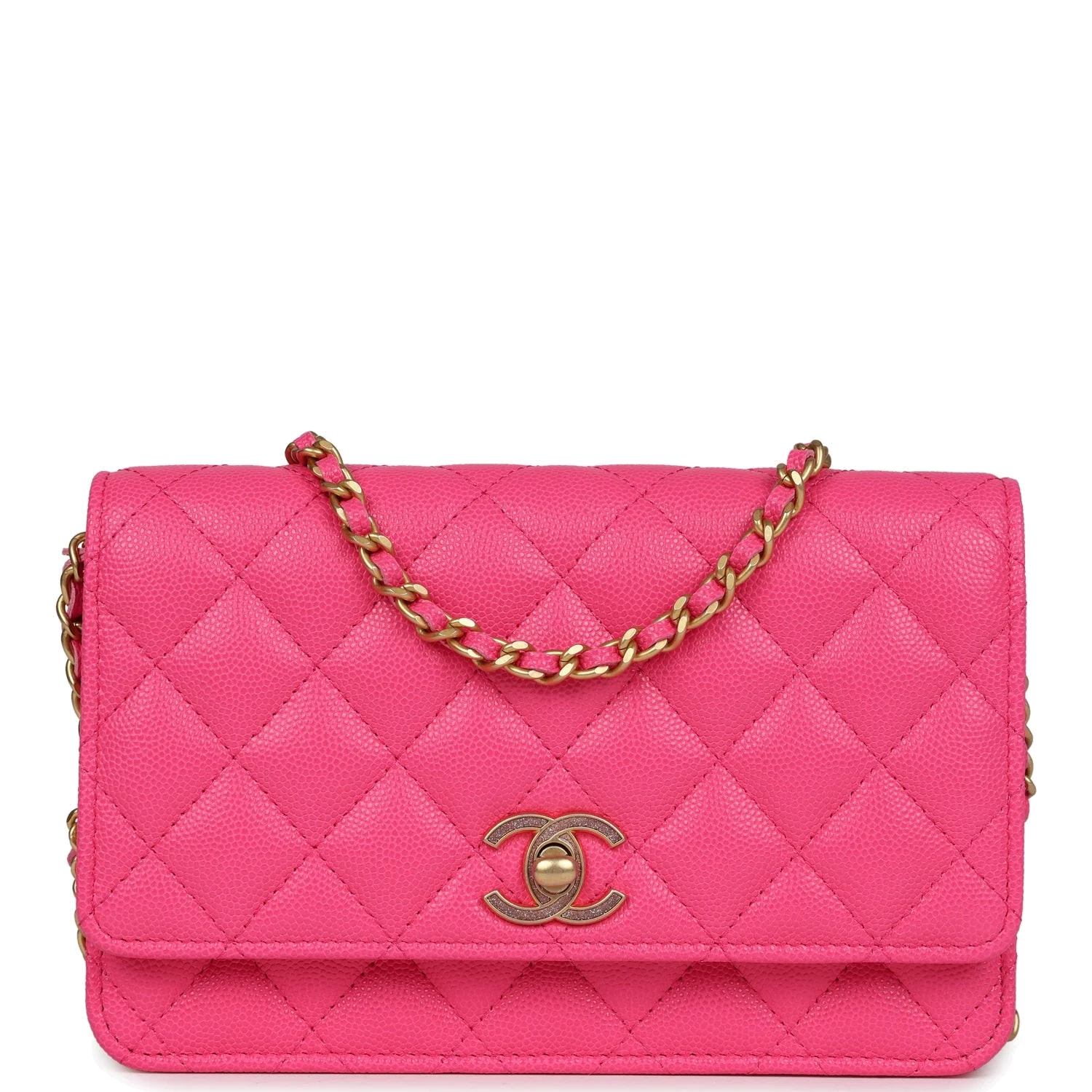Chanel Wallet on Chain WOC Fuchsia Caviar — фото 2