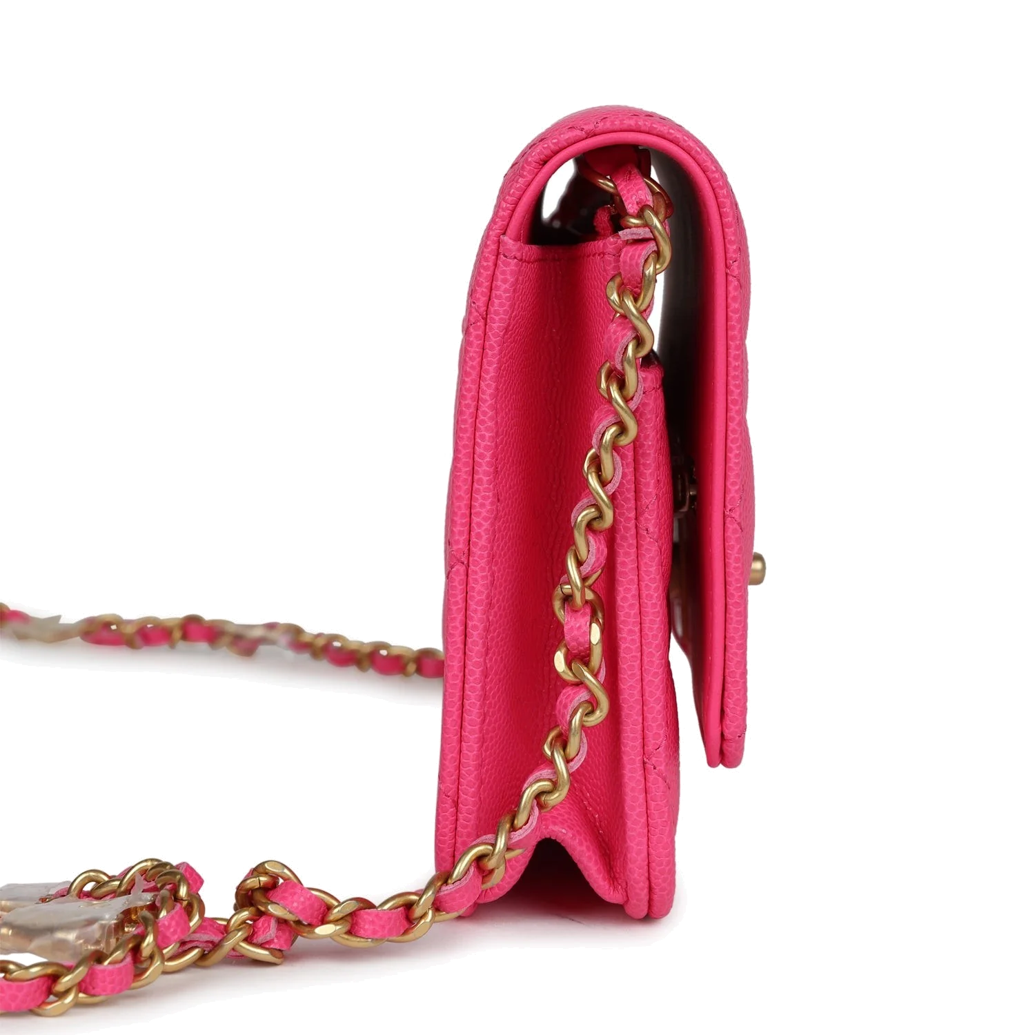 Chanel Wallet on Chain WOC Fuchsia Caviar — фото 4