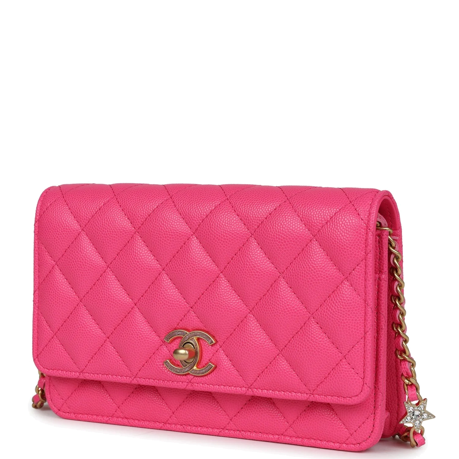 Chanel Wallet on Chain WOC Fuchsia Caviar — фото 6