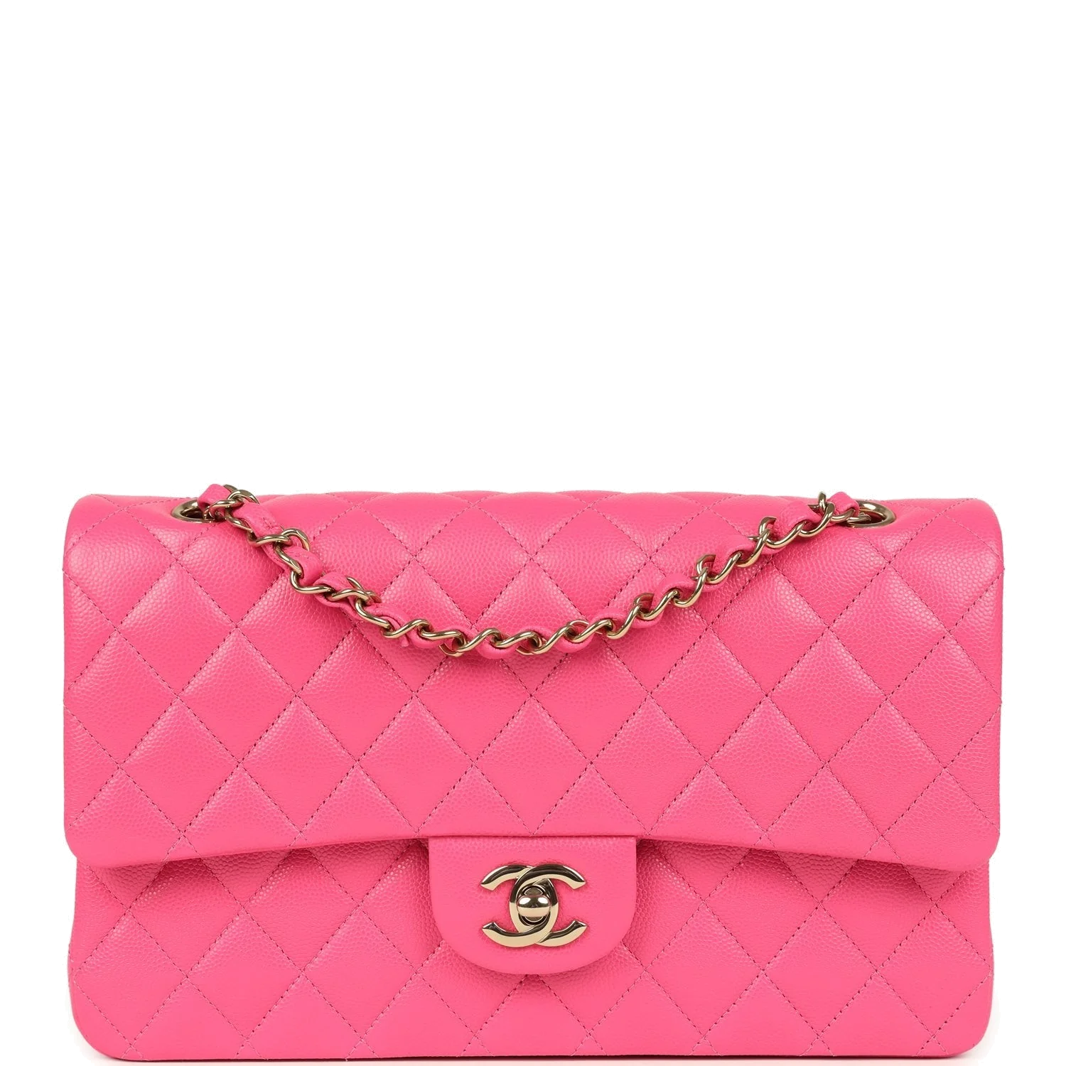 Chanel Medium Classic Double Flap Pink Caviar — фото 1