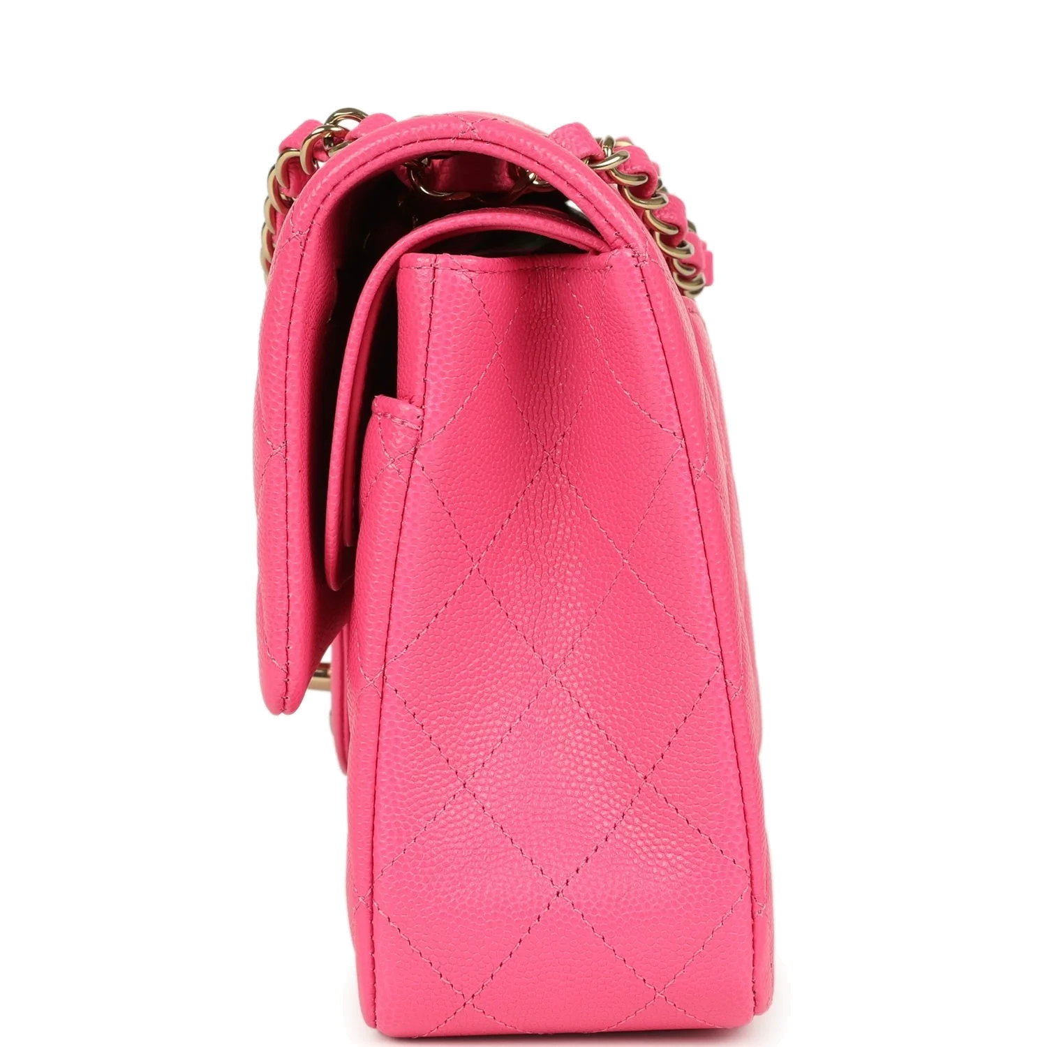 Chanel Medium Classic Double Flap Pink Caviar — фото 4