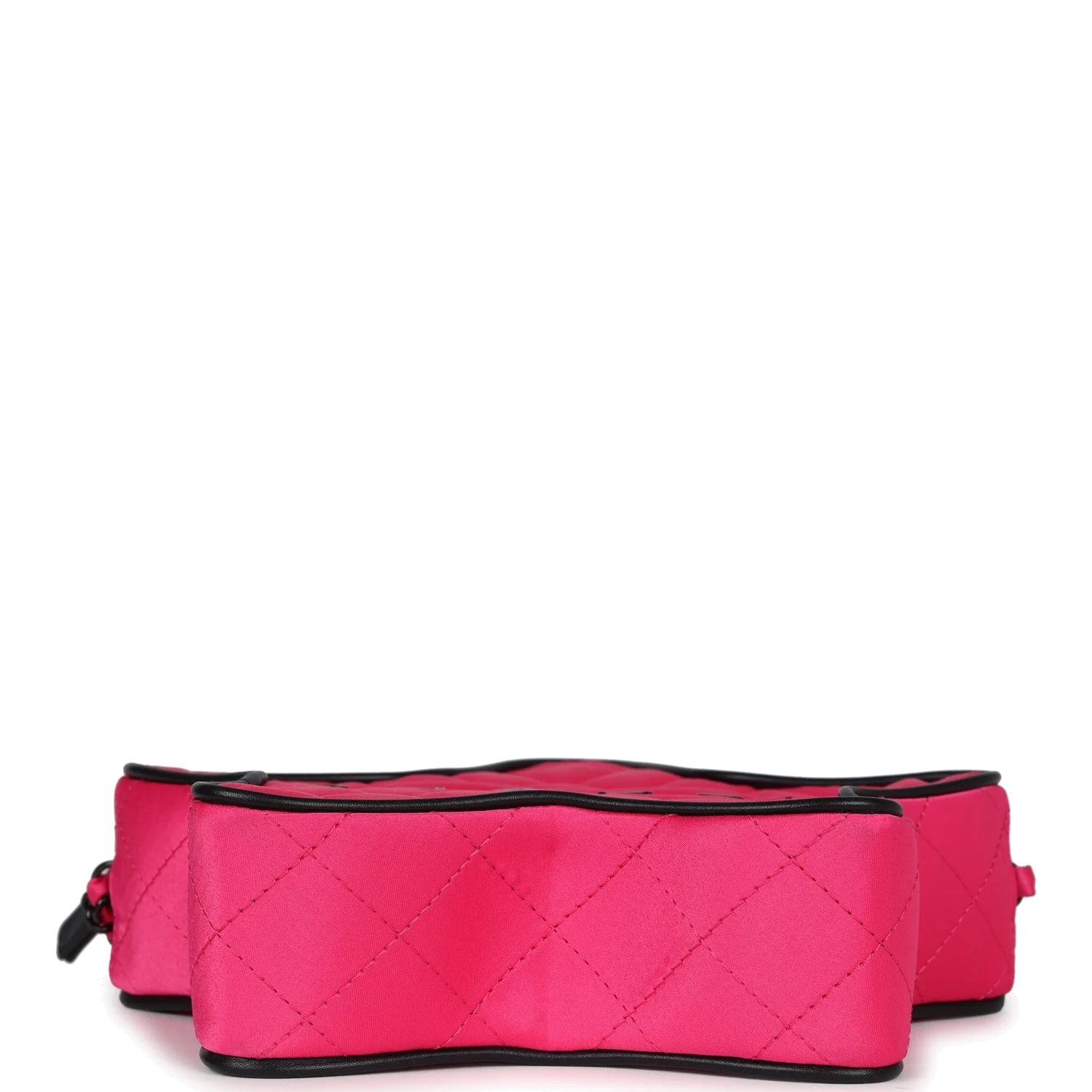 Chanel CC Star Bag Fuchsia and Black Satin — фото 8