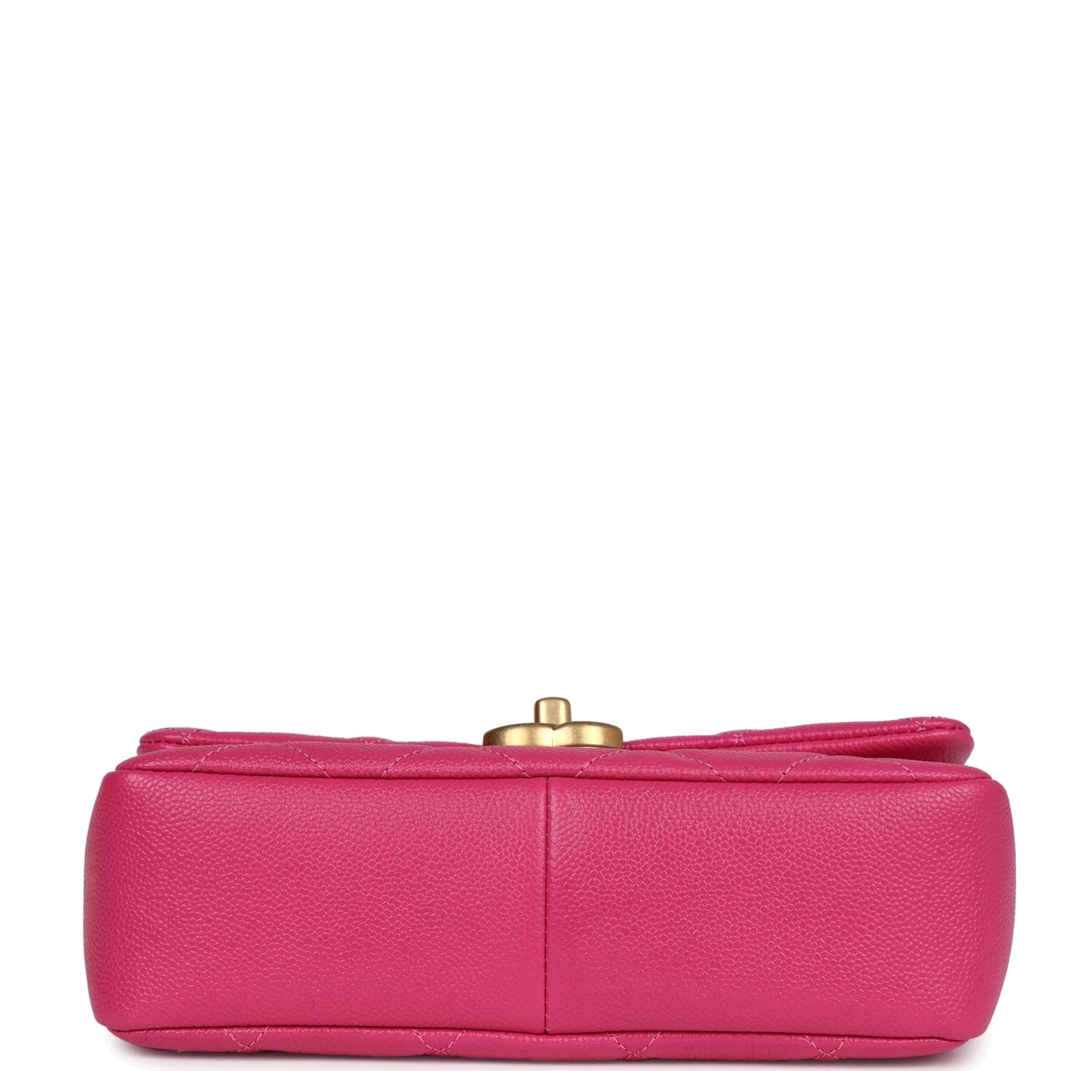 Chanel Small Melody Flap Bag Dark Pink Caviar — фото 7