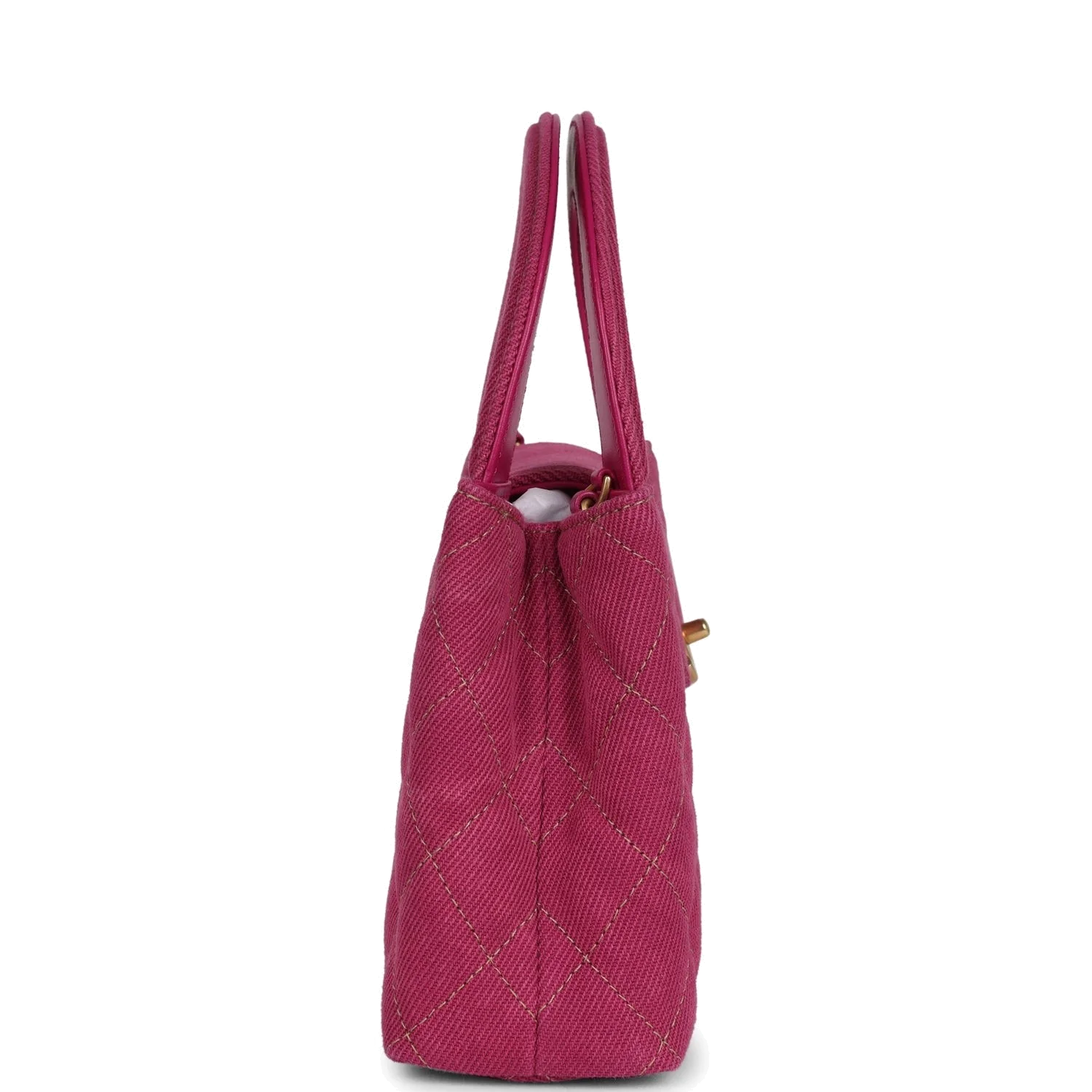 Chanel Small Kelly Shopper Pink Washed Denim — фото 4