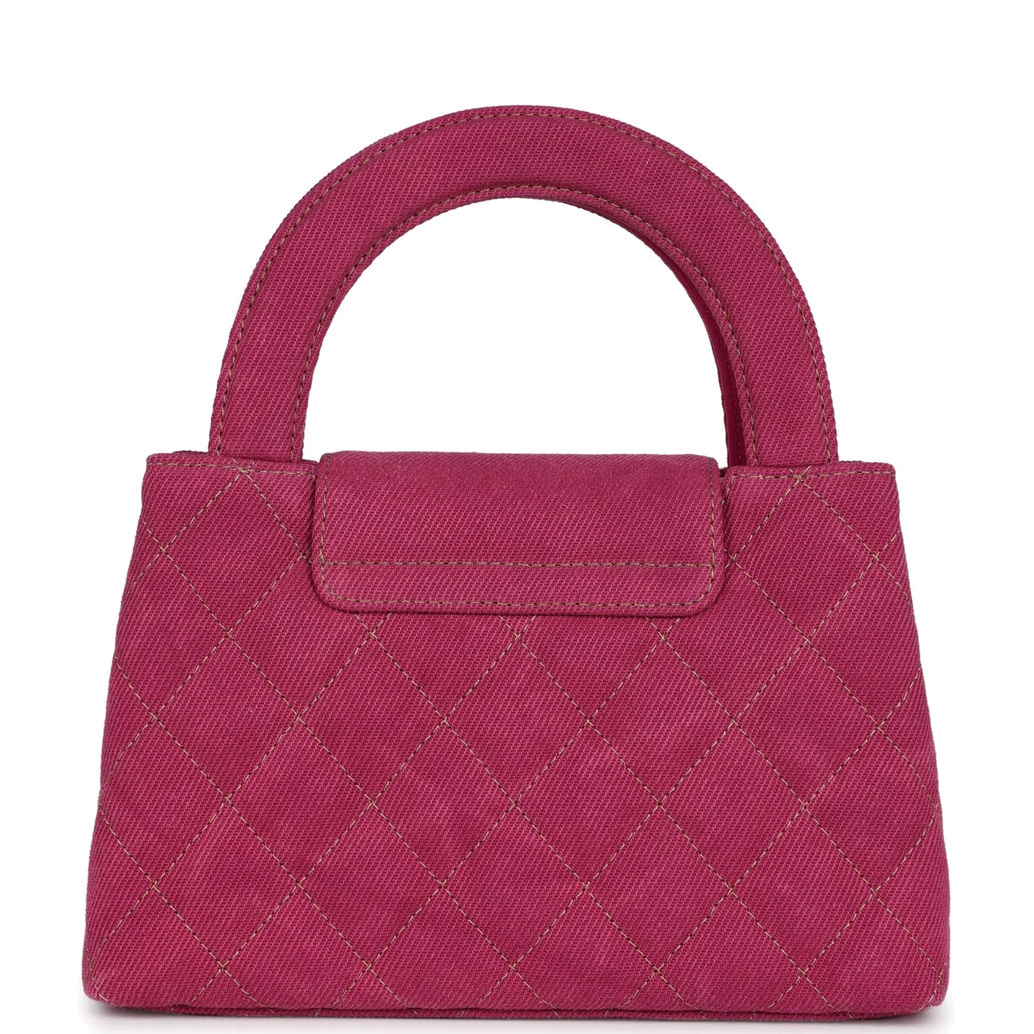 Chanel Small Kelly Shopper Pink Washed Denim — фото 5