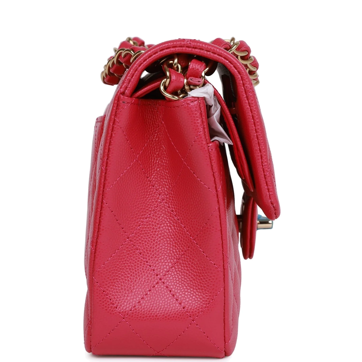 Chanel Small Classic Double Flap Fuchsia Caviar — фото 4
