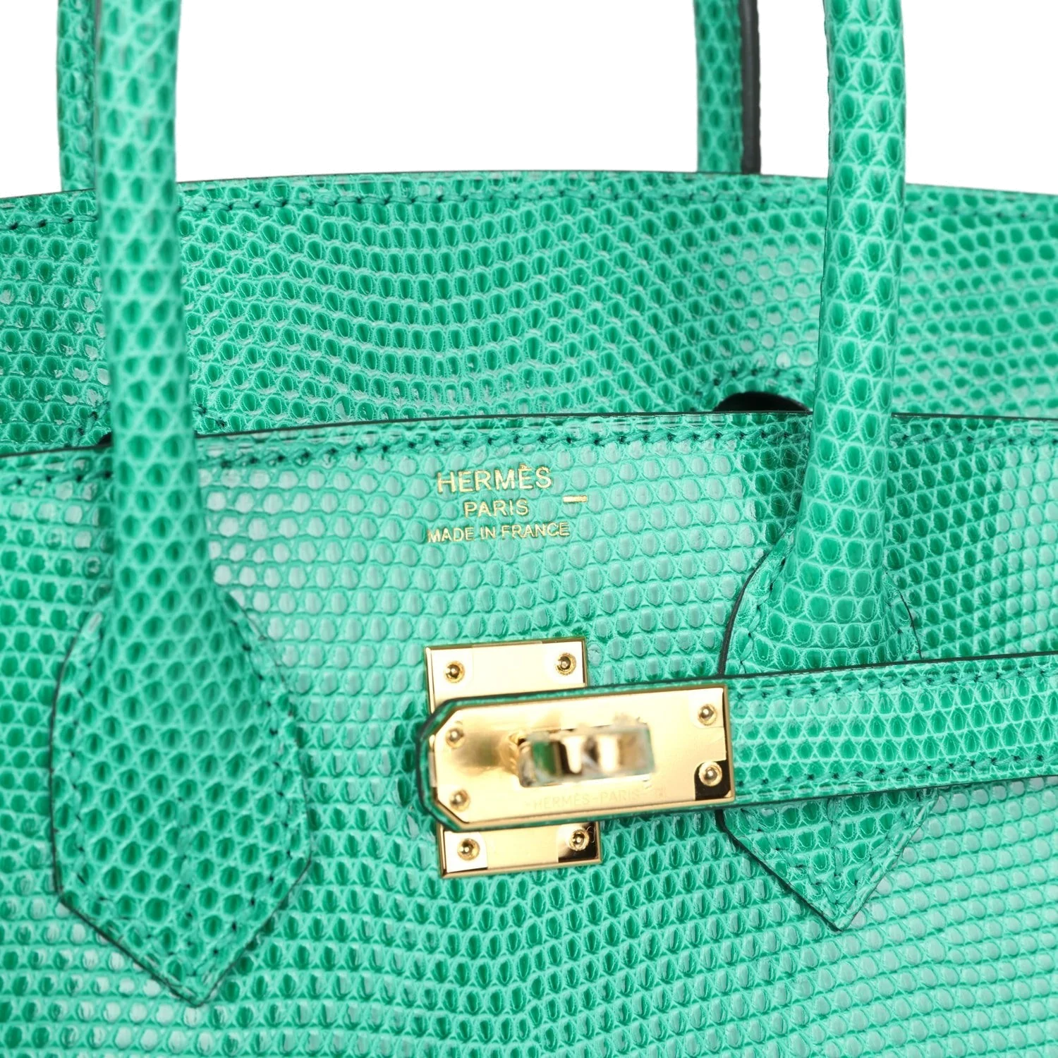 Hermes Birkin 25 Menthe Varanus Niloticus Lizard Gold Hardware Мята Varanus — фото 8