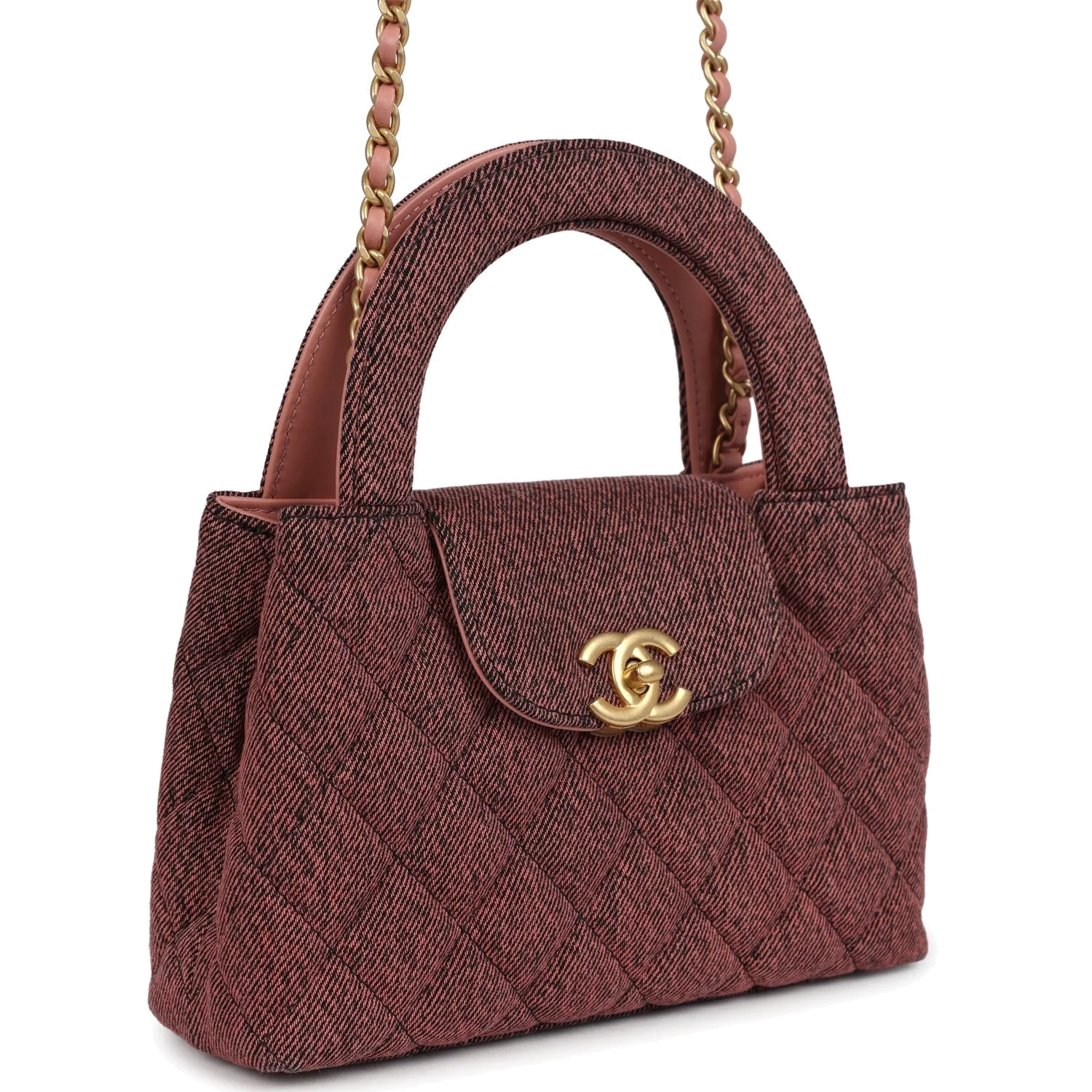 Chanel Small Kelly Shopper Pink Washed Denim — фото 3