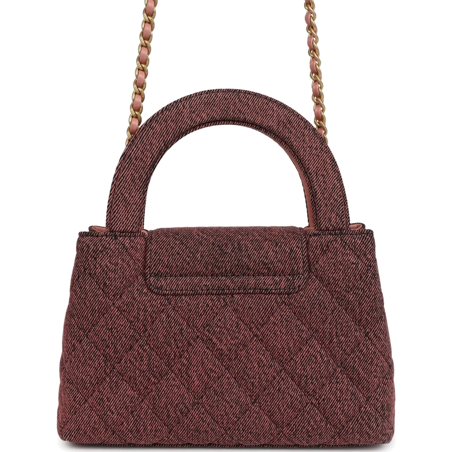 Chanel Small Kelly Shopper Pink Washed Denim — фото 5
