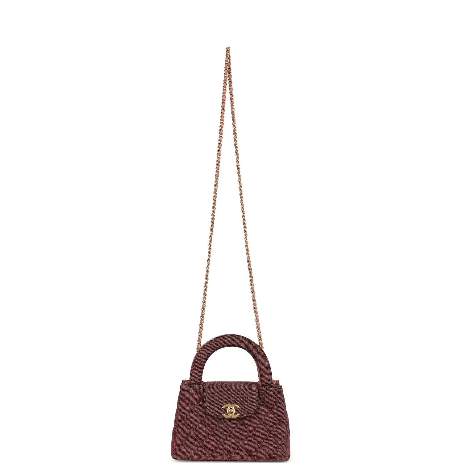 Chanel Small Kelly Shopper Pink Washed Denim — фото 8