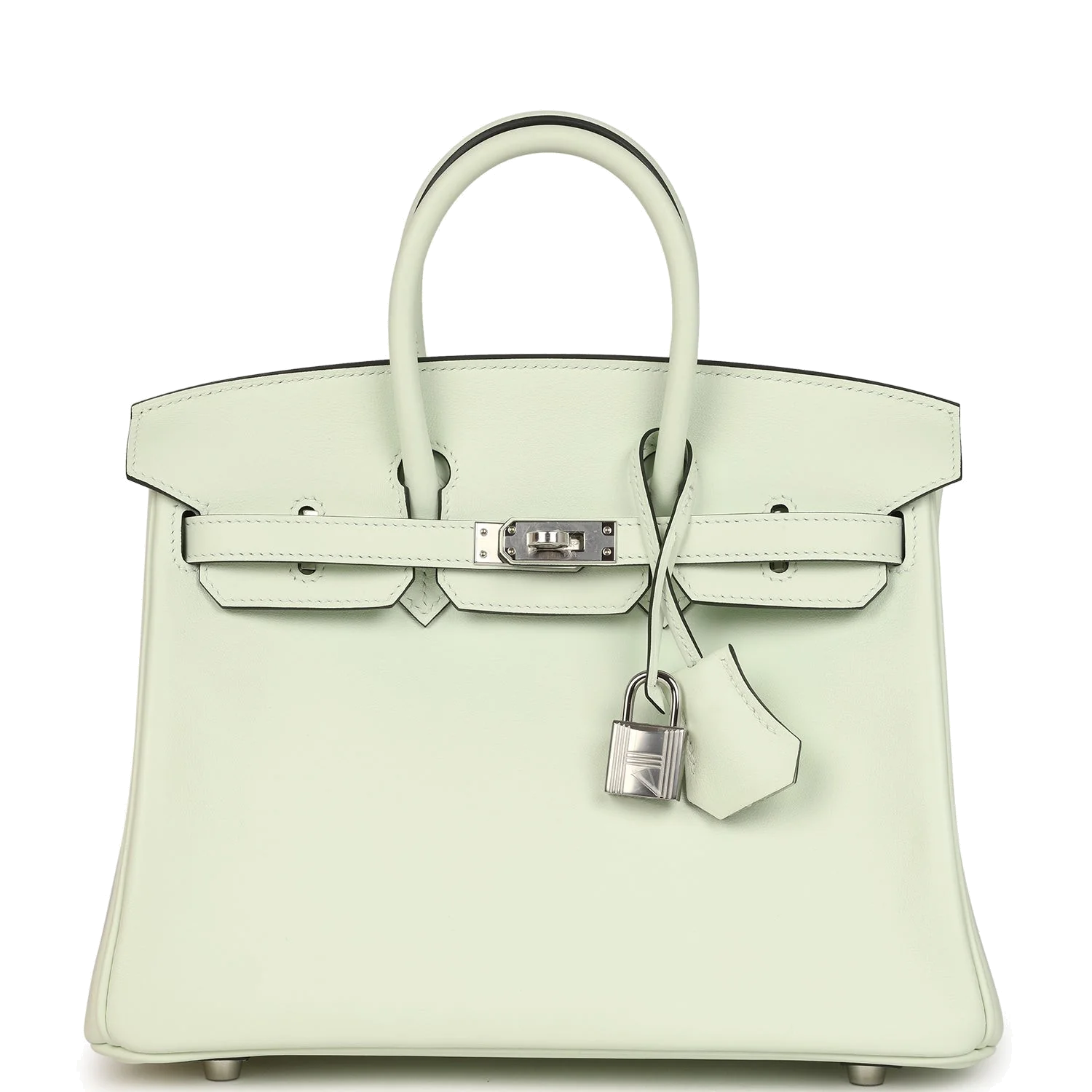 Hermes Birkin 25 Vert Fizz Swift Palladium Hardware Зеленый физз — фото 2