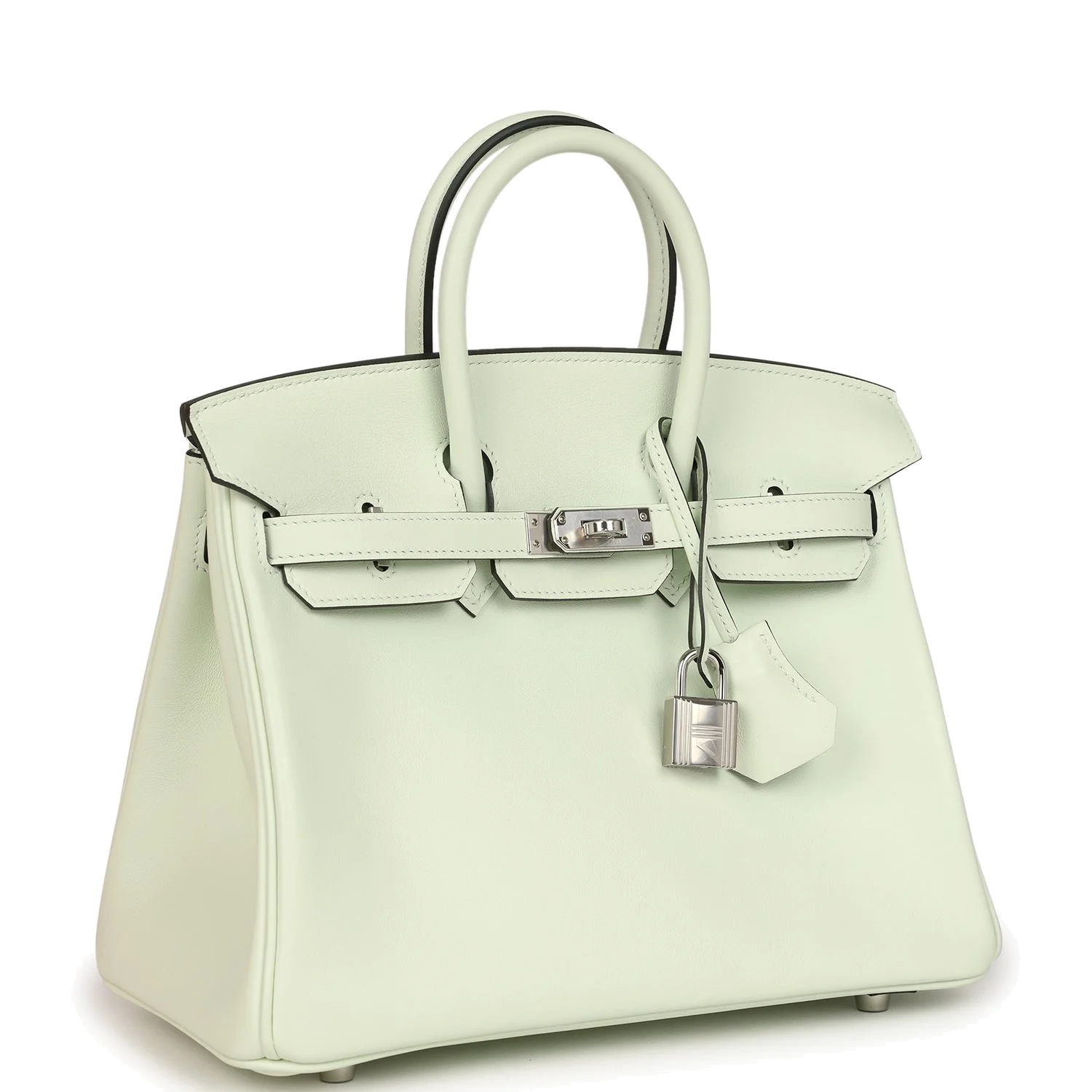 Hermes Birkin 25 Vert Fizz Swift Palladium Hardware Зеленый физз — фото 3