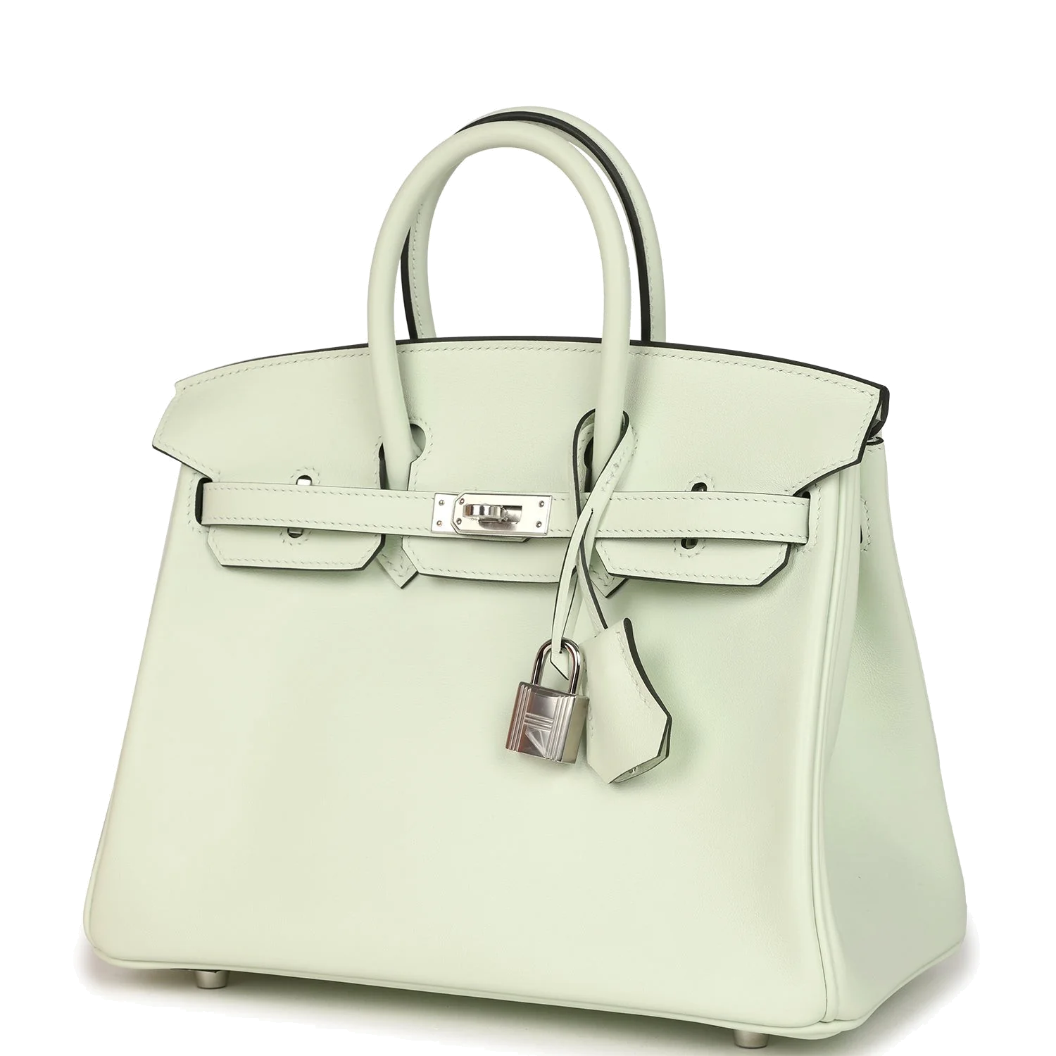 Hermes Birkin 25 Vert Fizz Swift Palladium Hardware Зеленый физз — фото 4