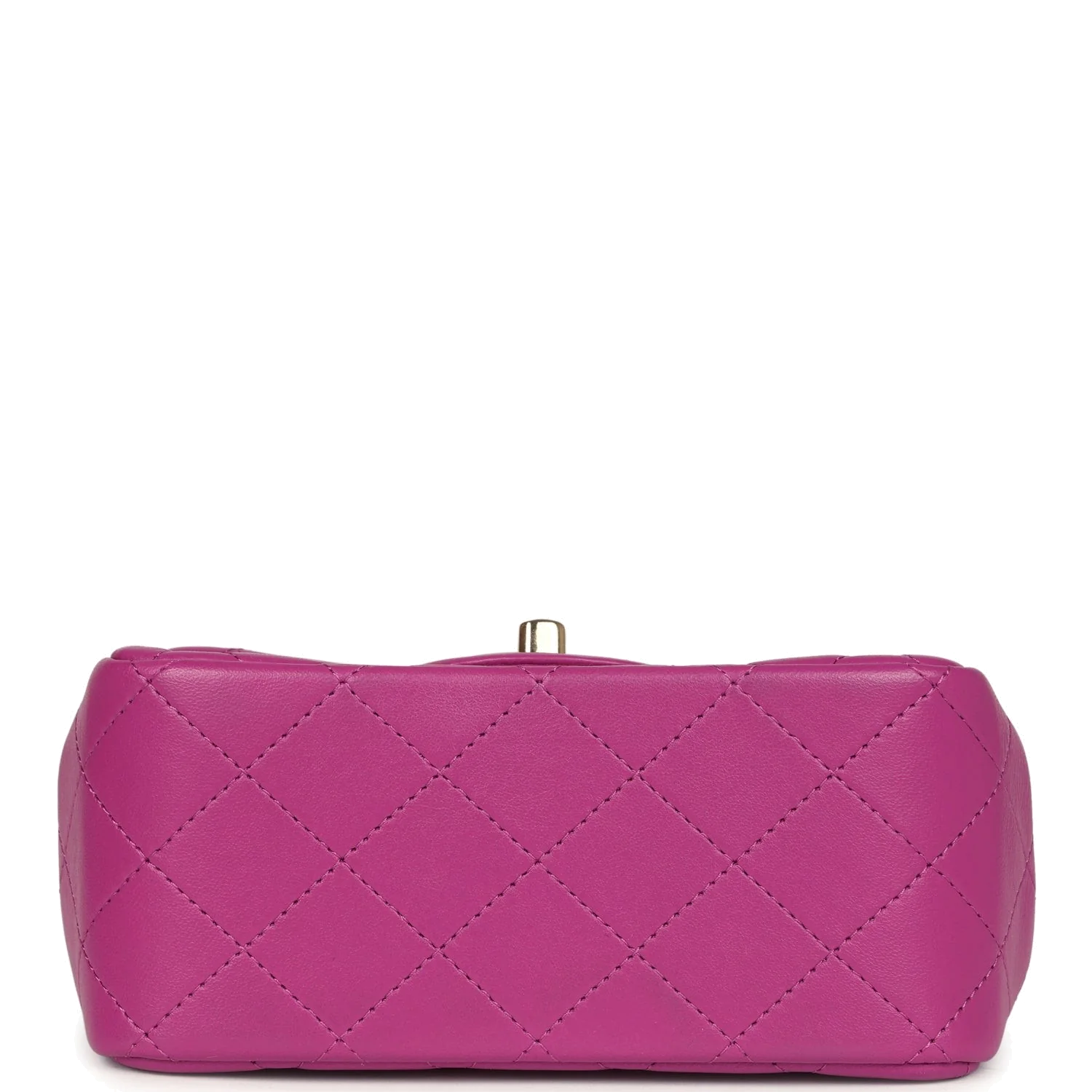 Chanel Mini Square Flap Bag Purple Lambskin — фото 7