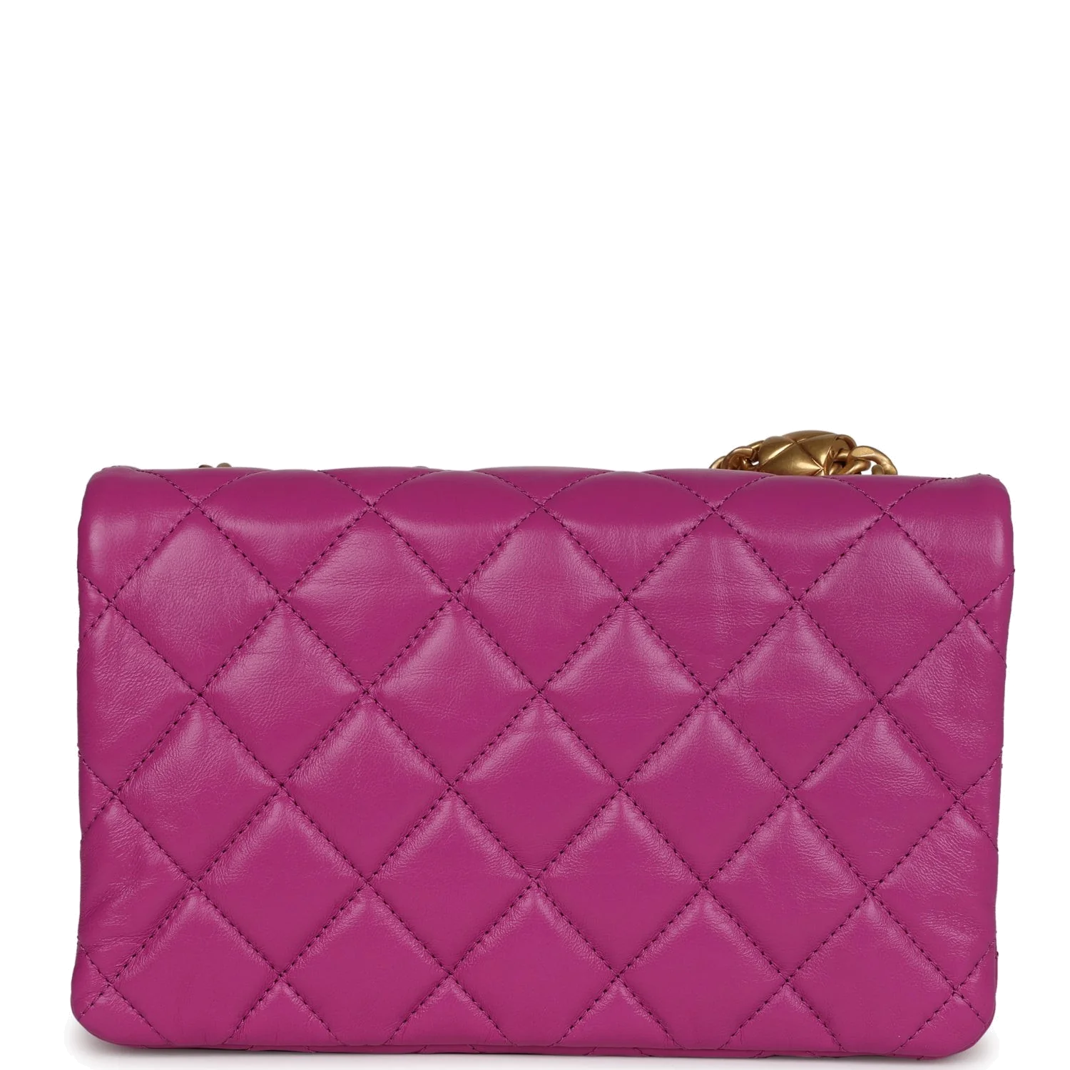 Chanel Small Crush Flap Bag Purple Shiny Aged Calfskin — фото 5