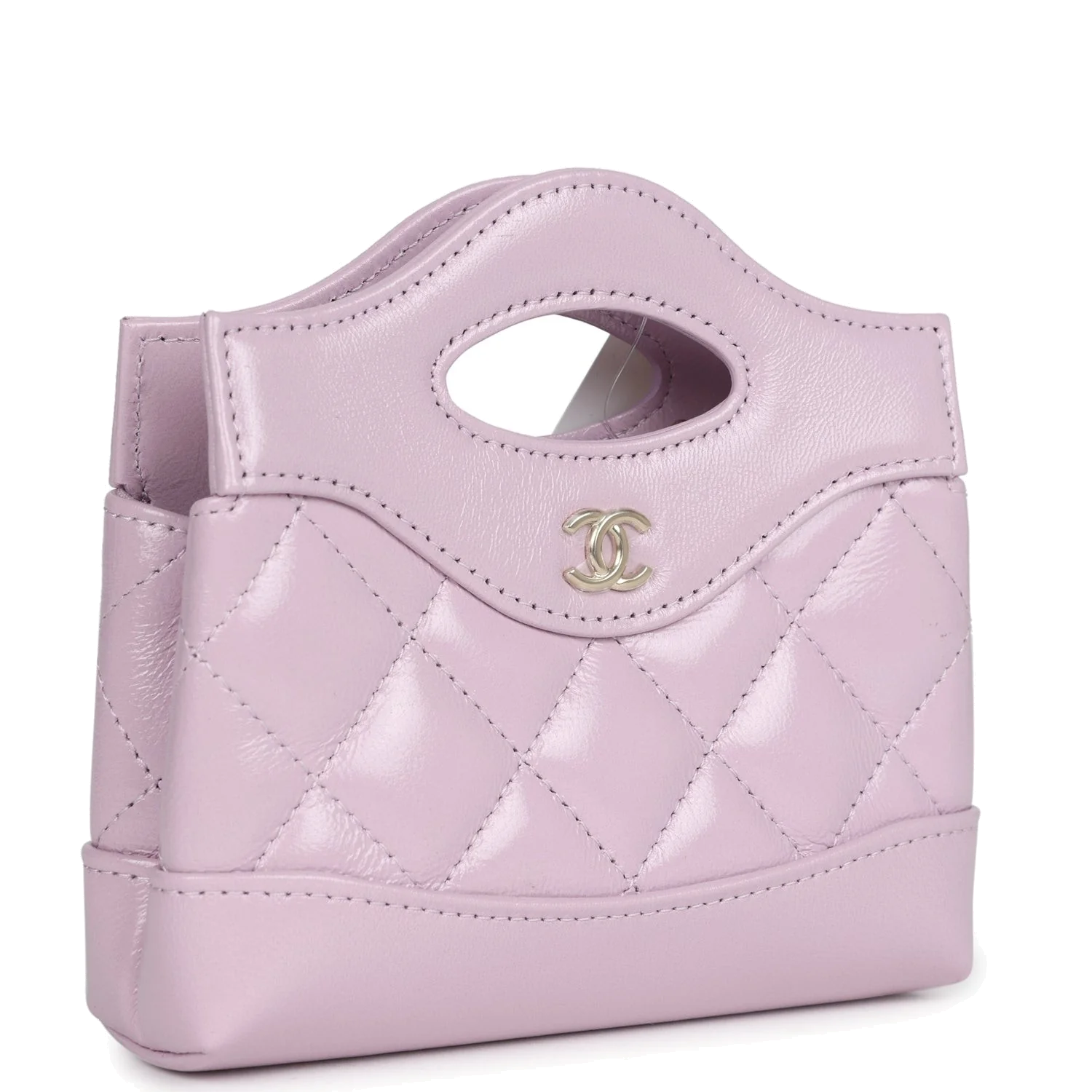 Chanel Micro 31 Shopper Light Purple Shiny Lambskin — фото 3