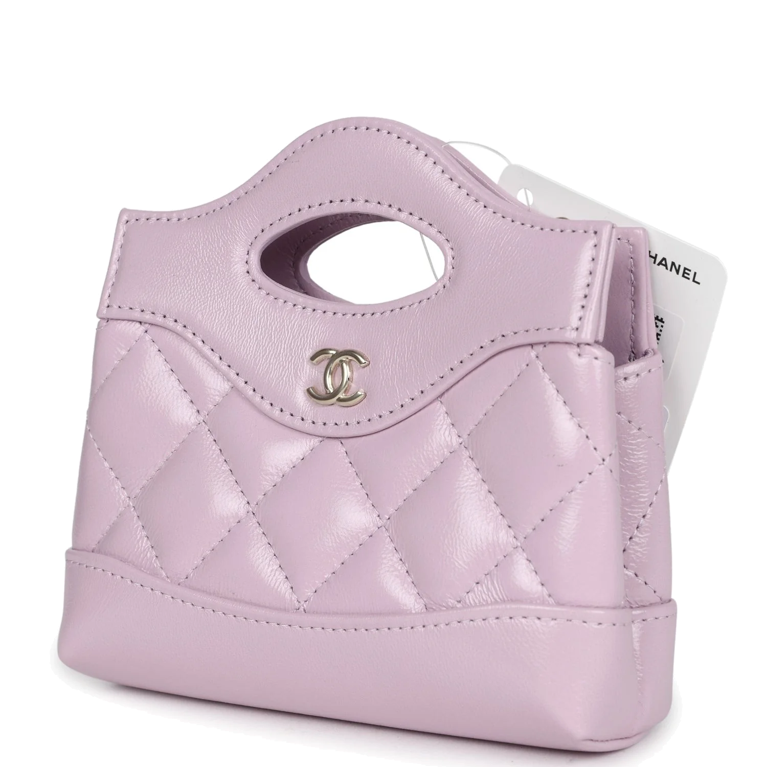 Chanel Micro 31 Shopper Light Purple Shiny Lambskin — фото 6