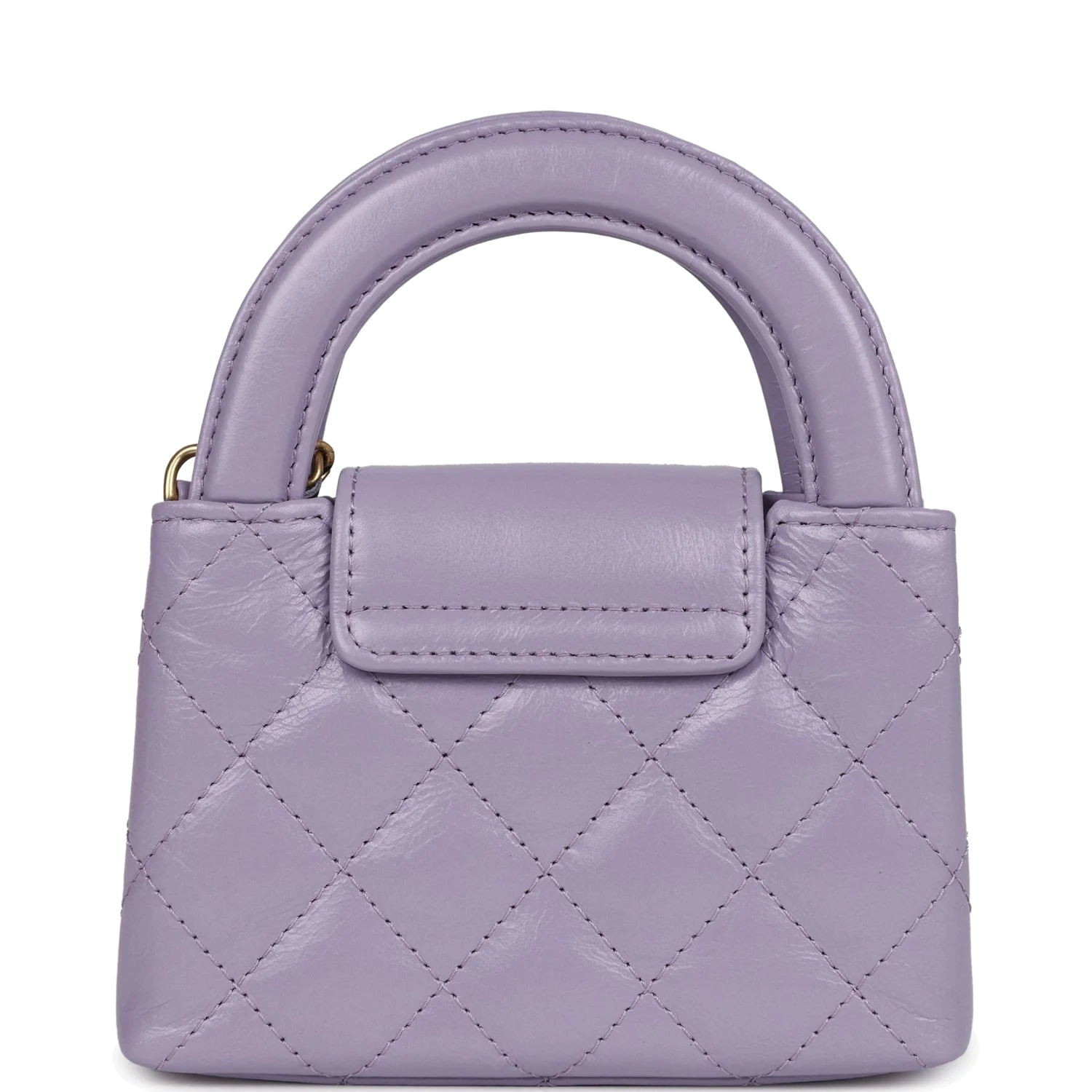 Chanel Nano Kelly Shopper Light Purple Shiny Aged Calfskin — фото 5