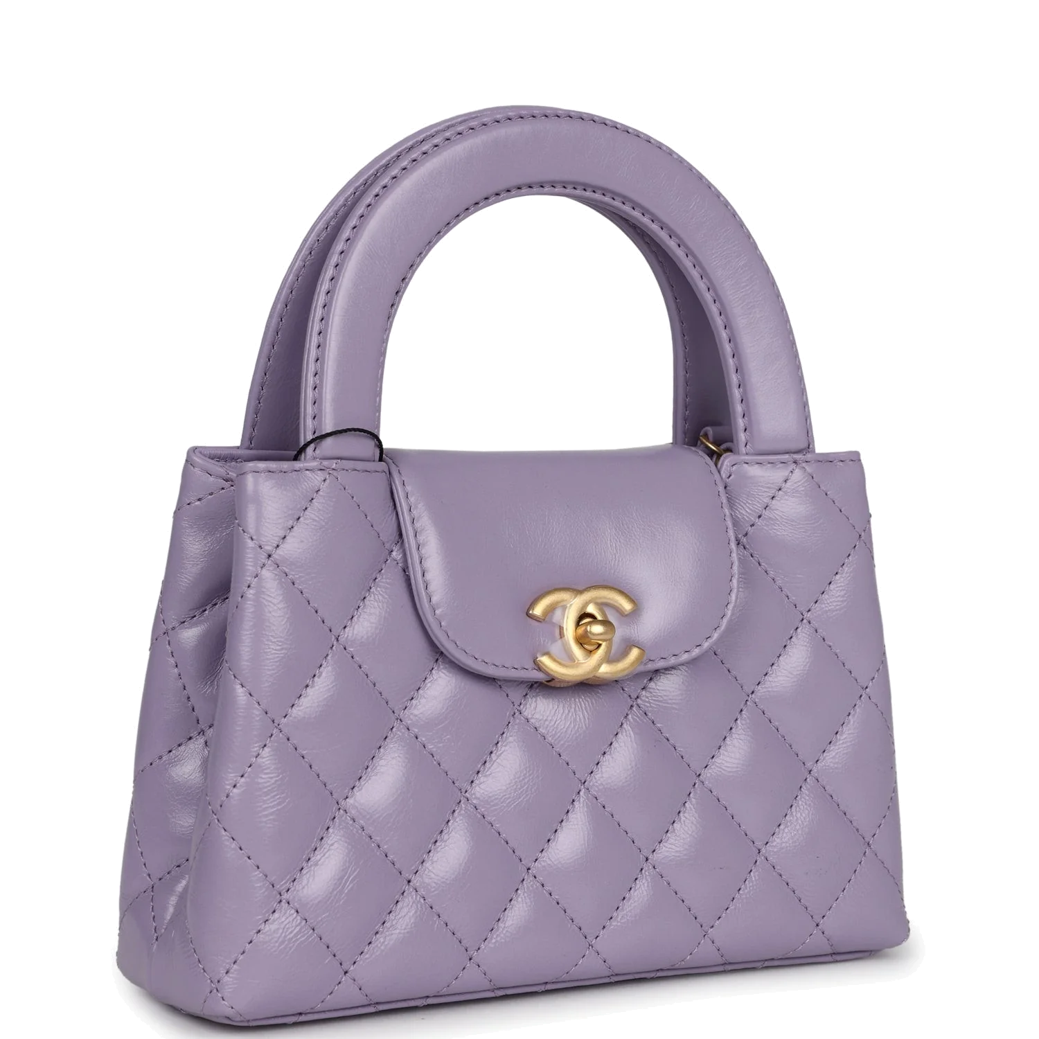Chanel Small Kelly Shopper Light Purple Shiny Aged Calfskin — фото 3