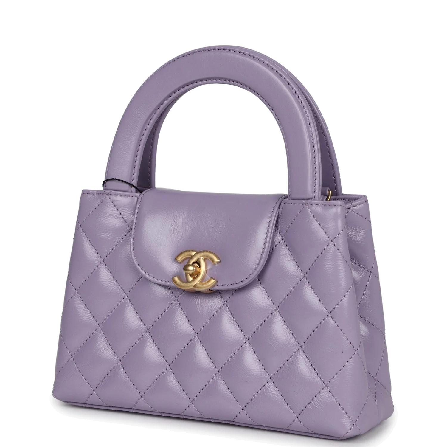 Chanel Small Kelly Shopper Light Purple Shiny Aged Calfskin — фото 4