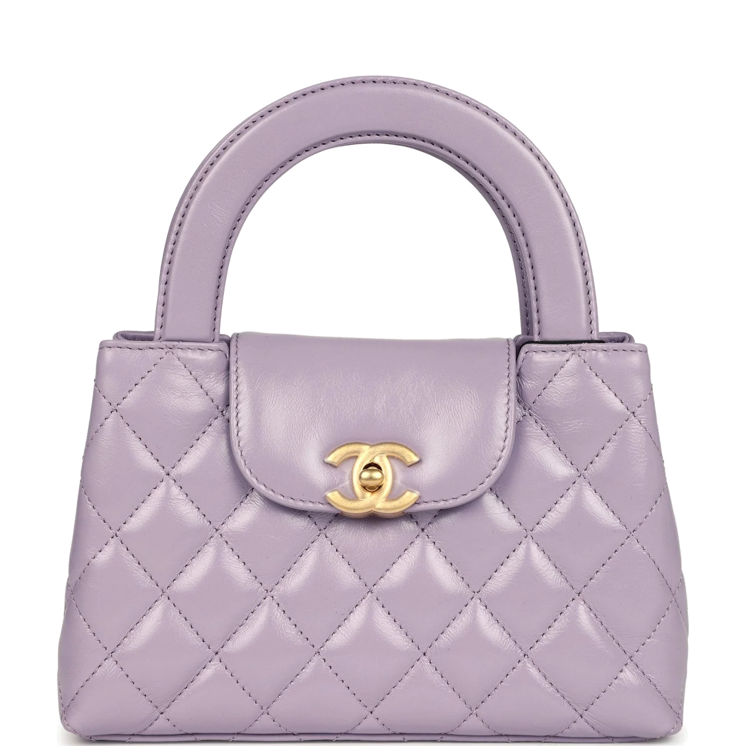 Chanel Small Kelly Shopper Light Purple Shiny Aged Calfskin — фото 2