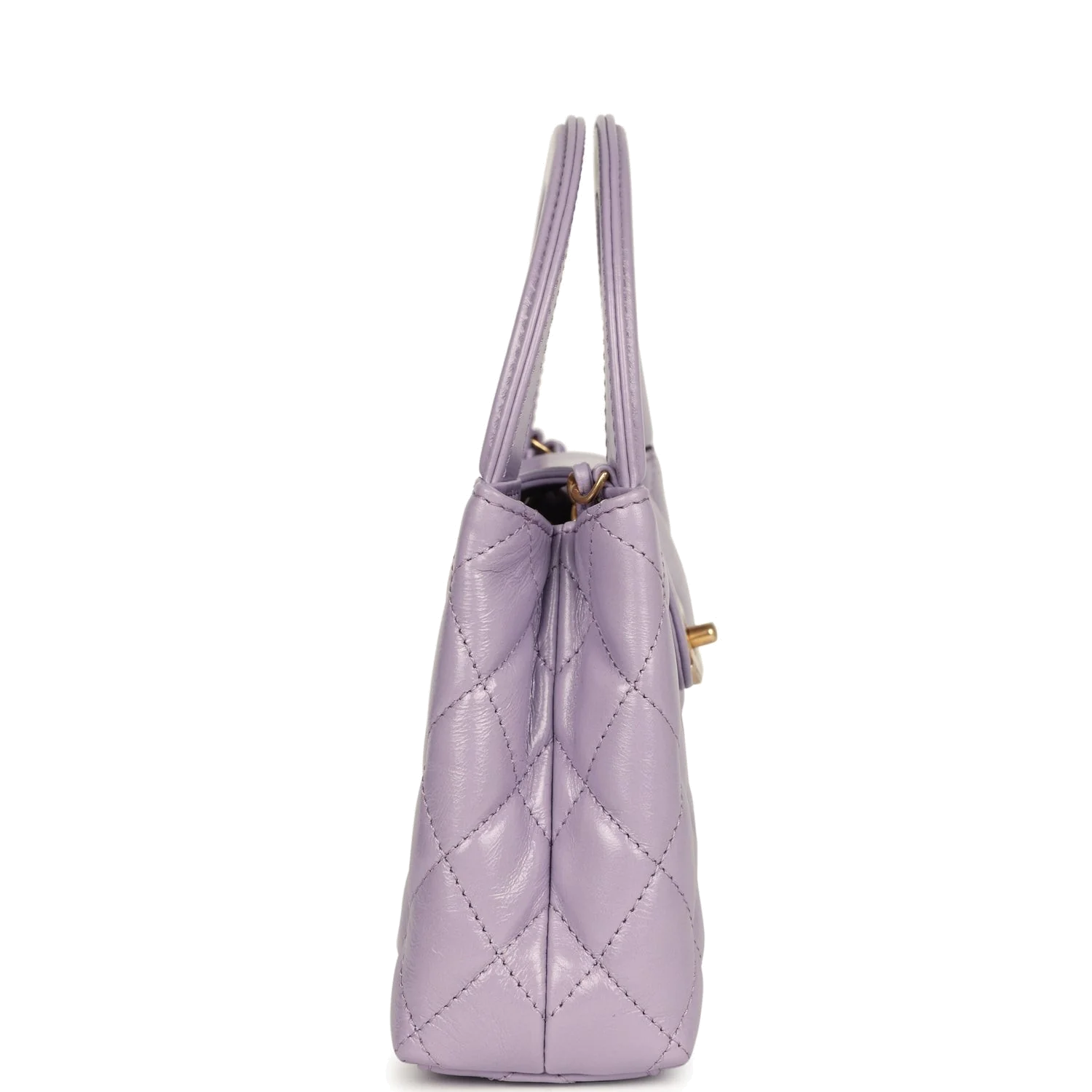 Chanel Small Kelly Shopper Light Purple Shiny Aged Calfskin — фото 4