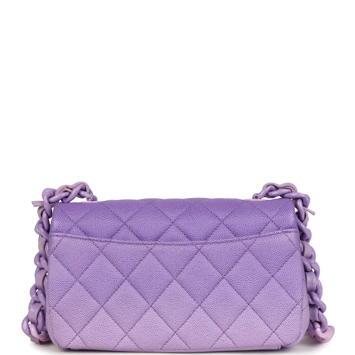 Chanel Mini Rectangular Flap Bag Ombre Purple Caviar — фото 5