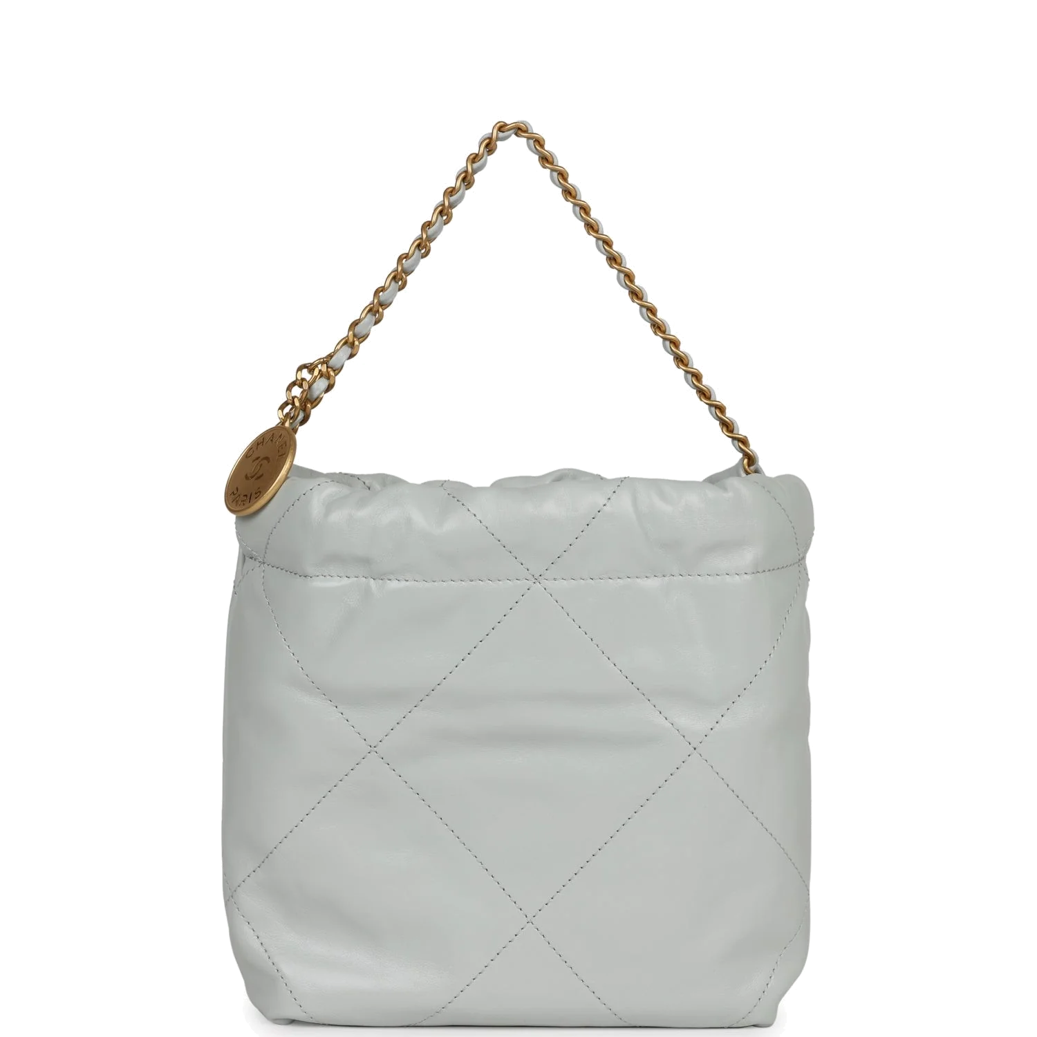 Chanel Mini 22 Bag Light Blue Calfskin — фото 5