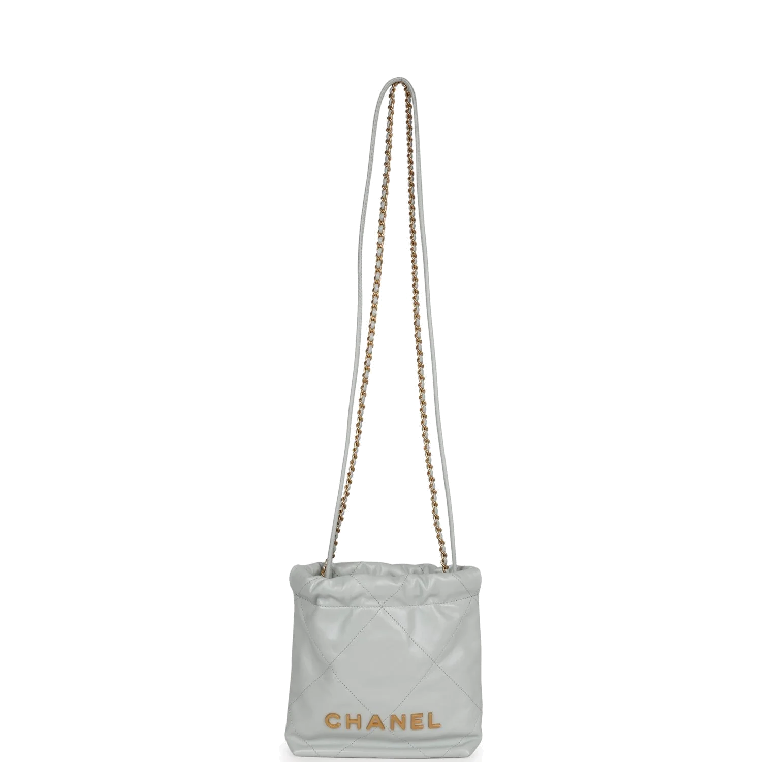 Chanel Mini 22 Bag Light Blue Calfskin — фото 8