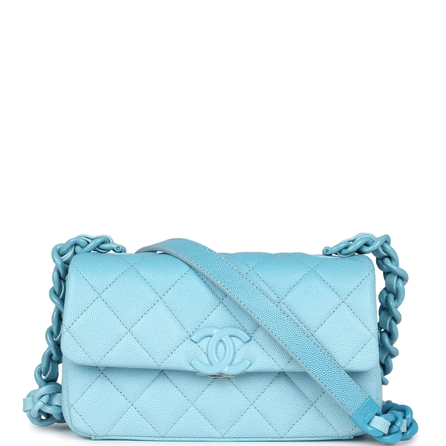Chanel Small Flap Bag Blue Ombre Caviar