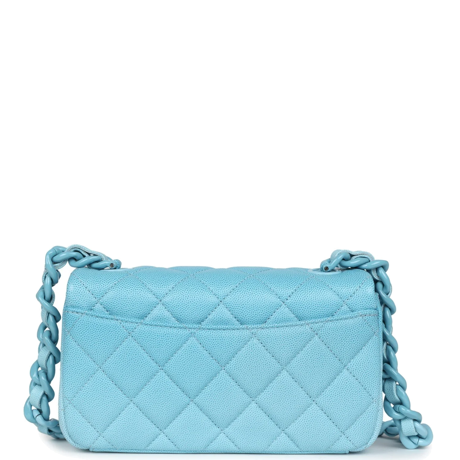 Chanel Small Flap Bag Blue Ombre Caviar — фото 5