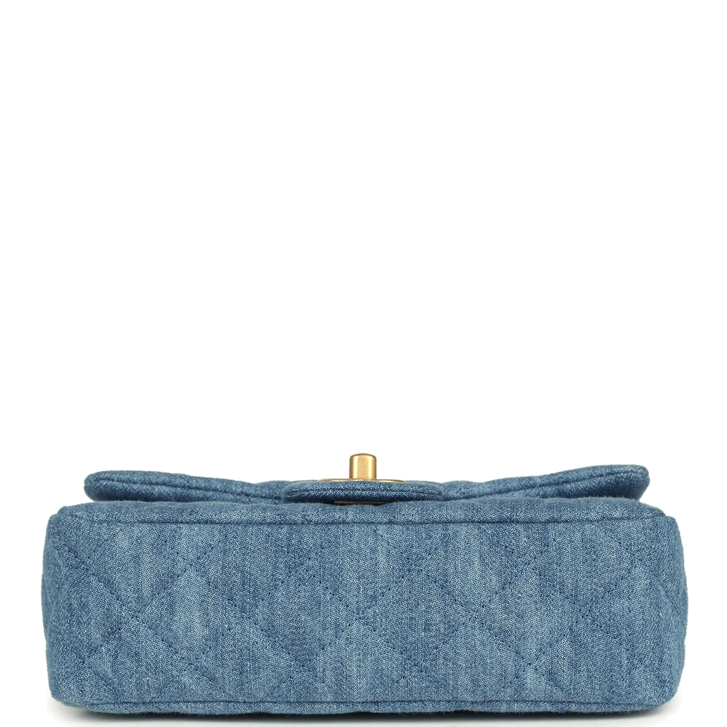 Chanel Mini Pearl Crush Rectangular Flap Bag Blue Denim — фото 7