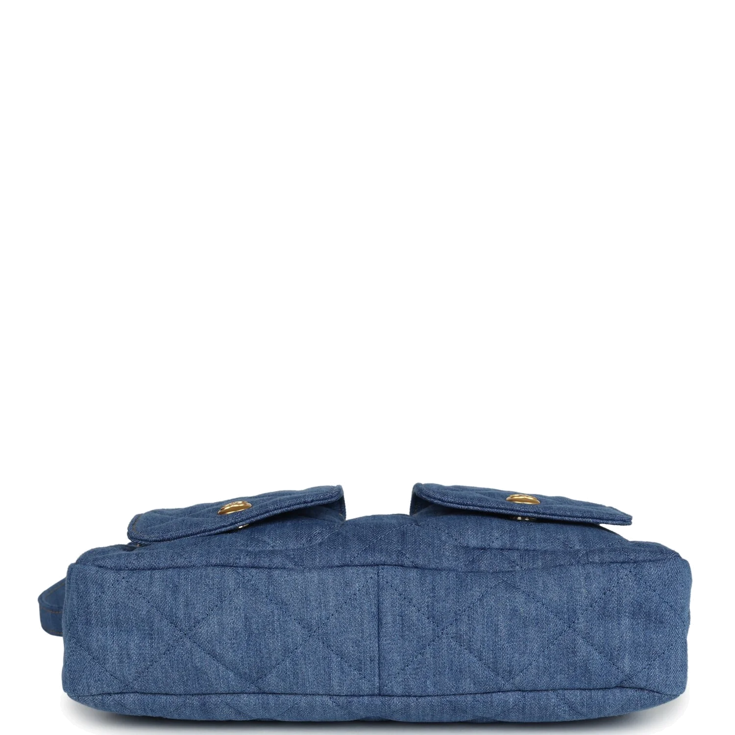 Chanel Large Supple Twins Hobo Bag Blue Denim — фото 7
