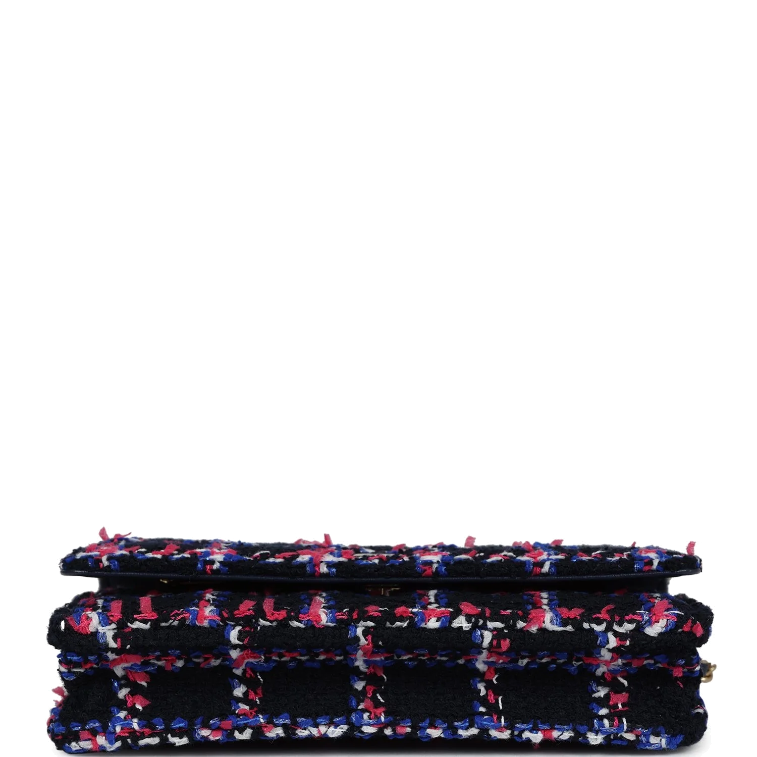 Chanel Wallet On Chain WOC Navy Multicolored Tweed — фото 7