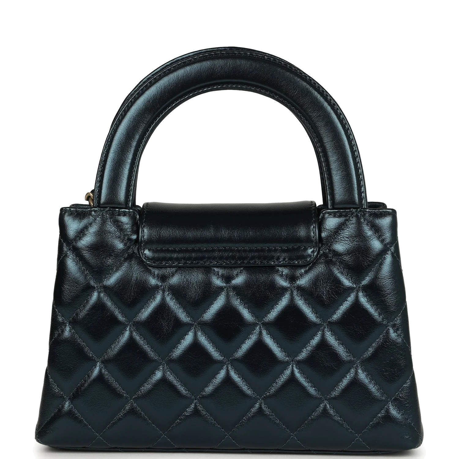 Chanel Small Kelly Shopper Metallic Blue Calfskin — фото 5