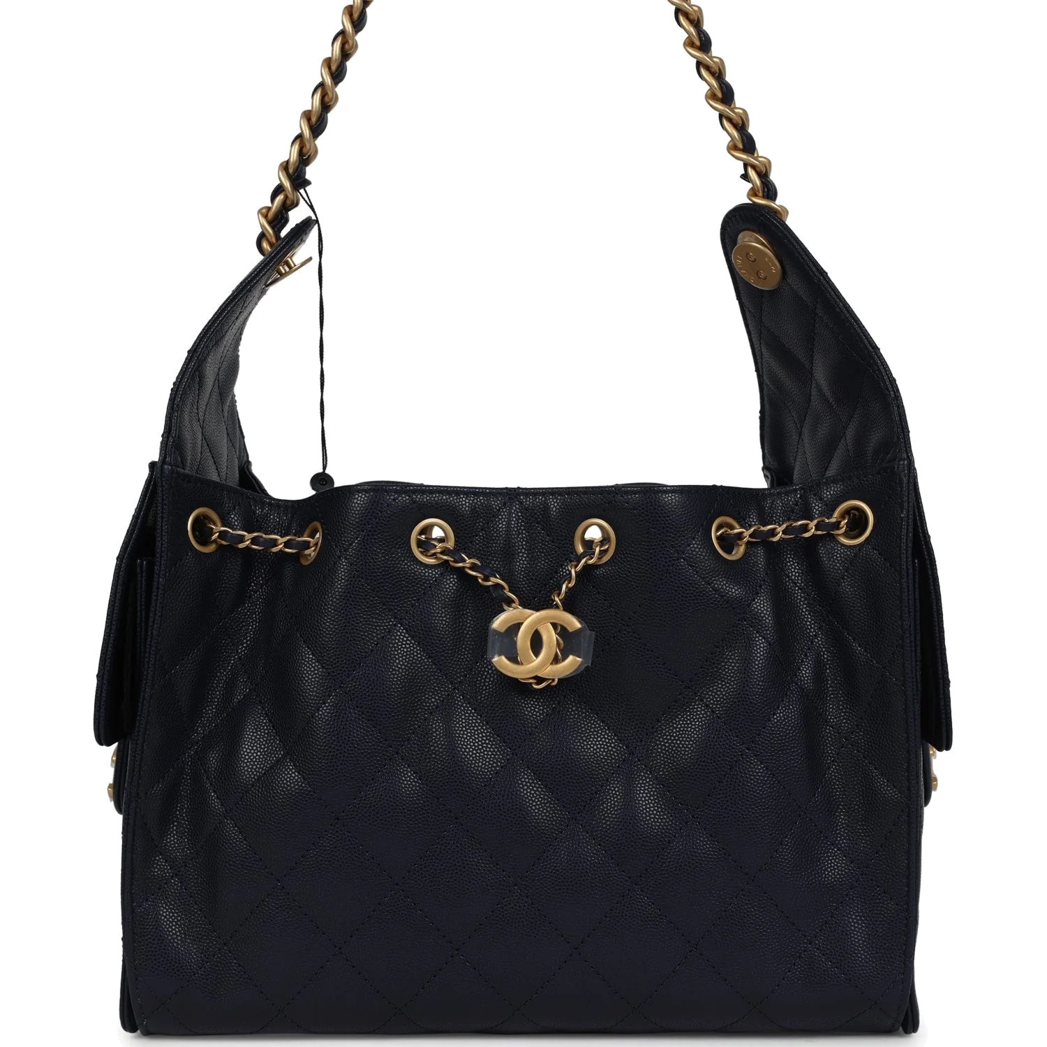 Chanel Small 25 Hobo Bag Dark Navy Caviar — фото 2