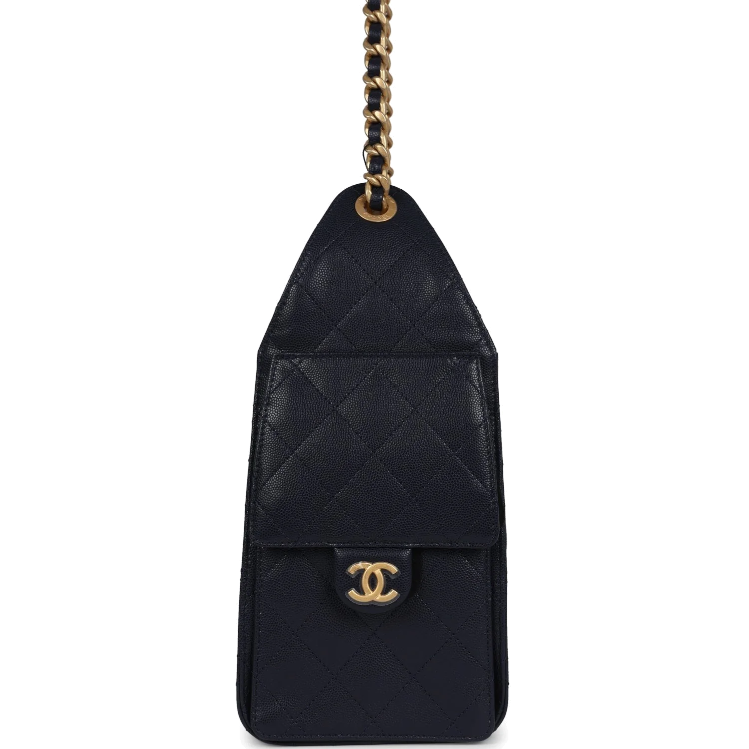 Chanel Small 25 Hobo Bag Dark Navy Caviar — фото 4