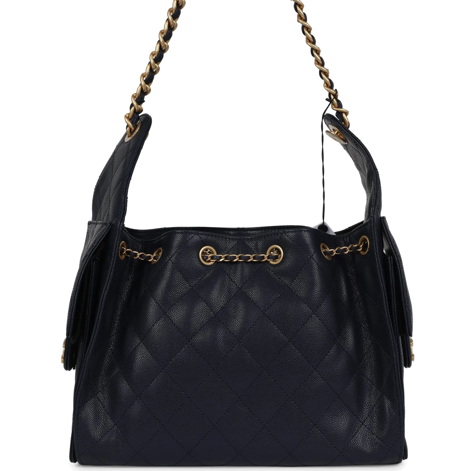 Chanel Small 25 Hobo Bag Dark Navy Caviar — фото 5
