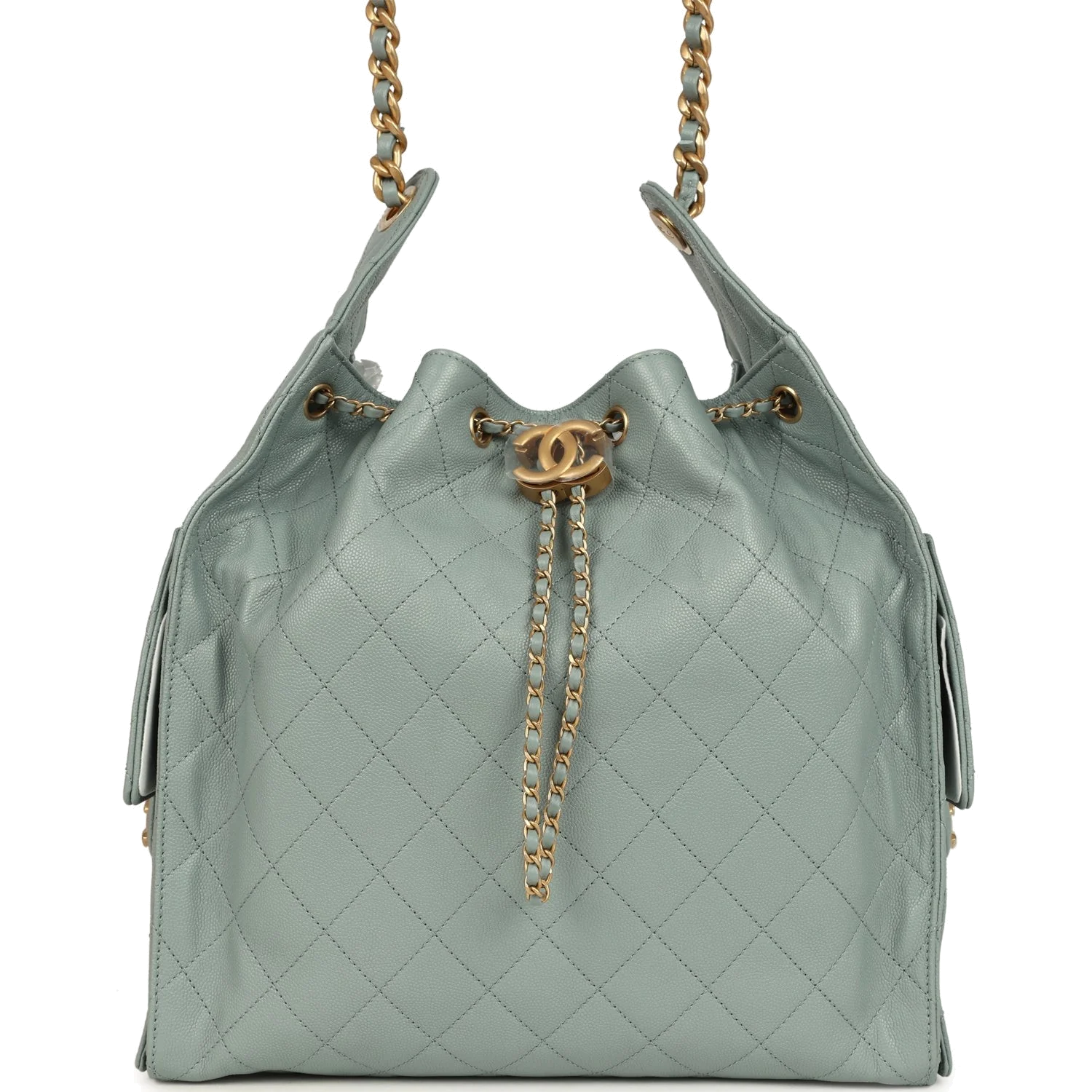 Chanel Medium 25 Hobo Bag Green Caviar — фото 2