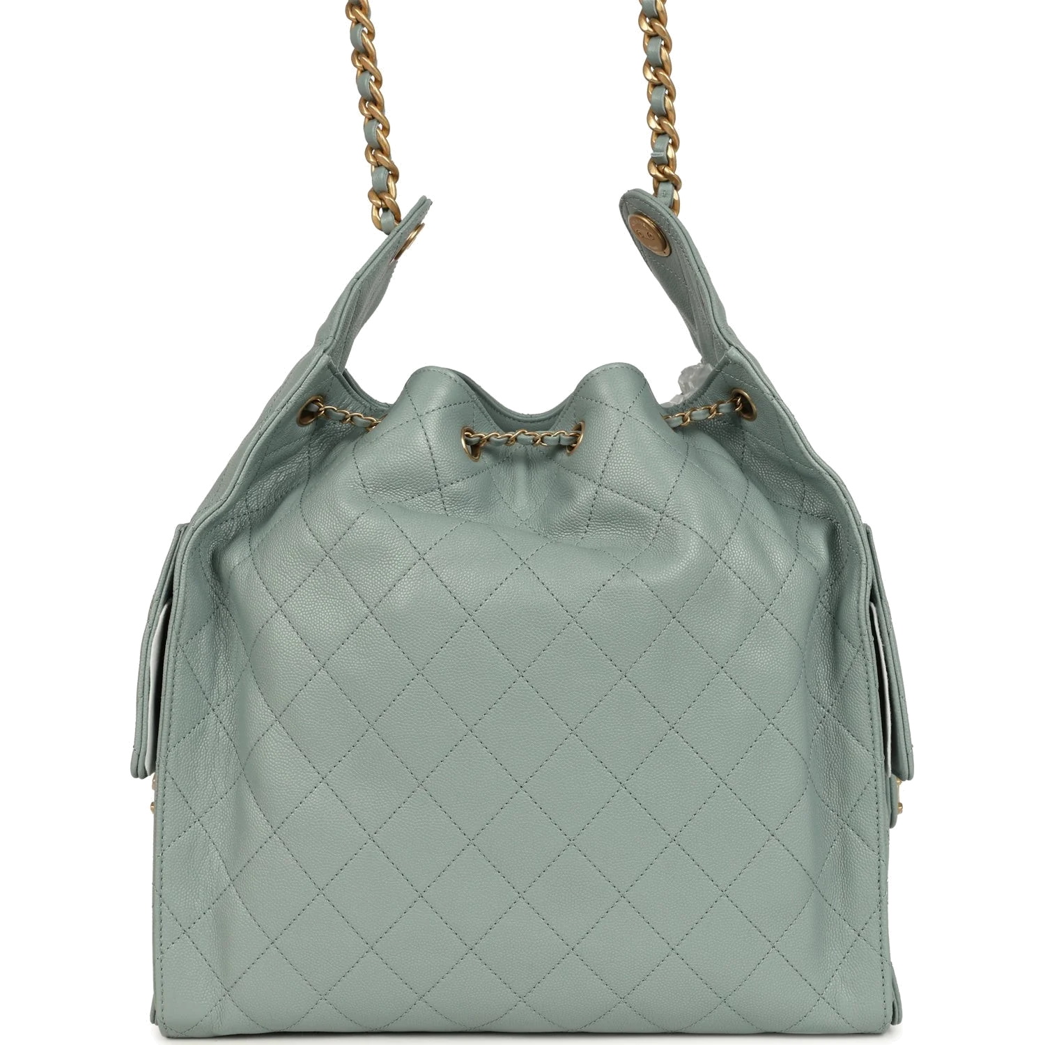 Chanel Medium 25 Hobo Bag Green Caviar — фото 5
