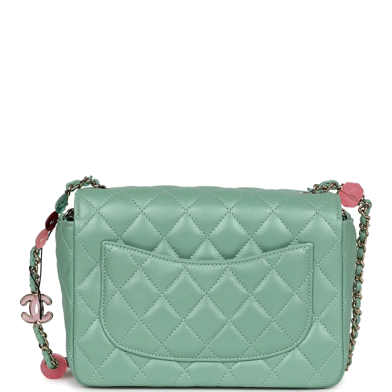 Chanel Candy Heart Mini Flap Bag Turquoise Lambskin Enamel — фото 5