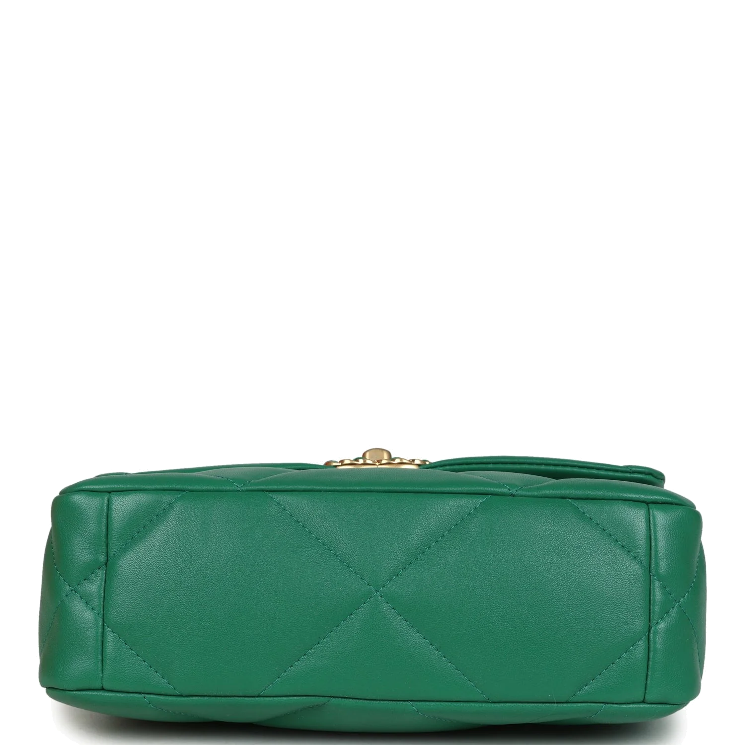 Chanel Medium 19 Flap Green Shiny Lambskin — фото 7
