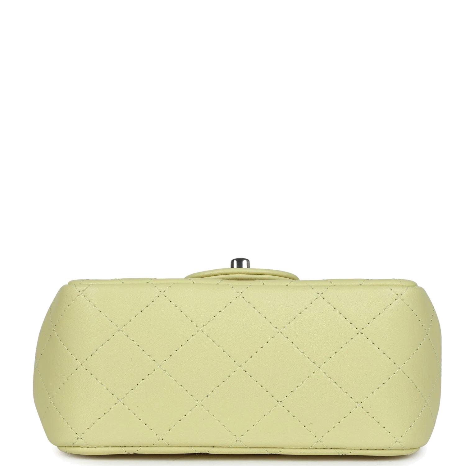 Chanel Mini Square Flap Bag Lime Lambskin — фото 7