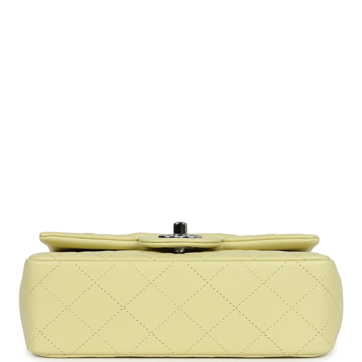 Chanel Mini Rectangular Flap Lime Lambskin — фото 7