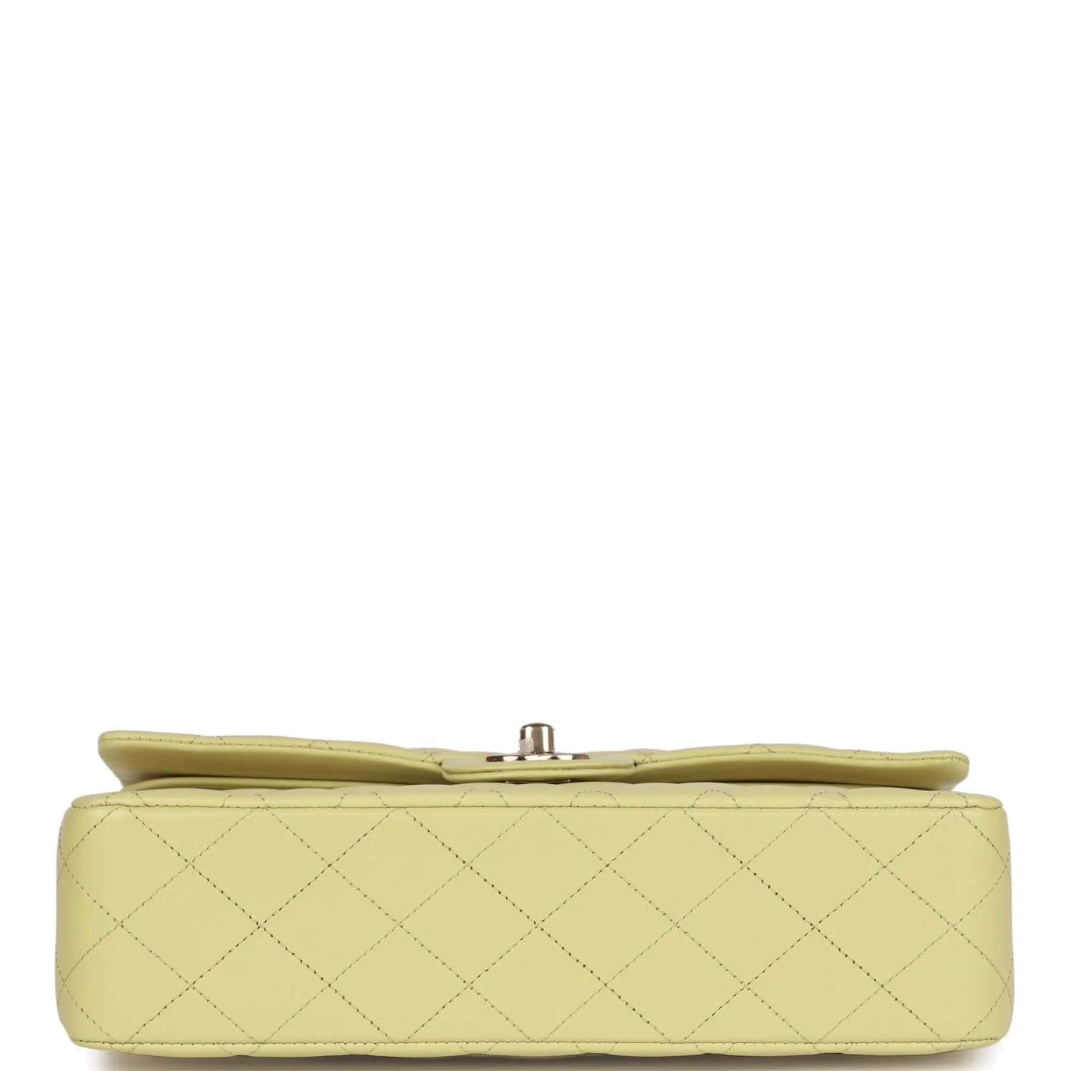 Chanel Medium Classic Double Flap Bag Light Green Lambskin — фото 7