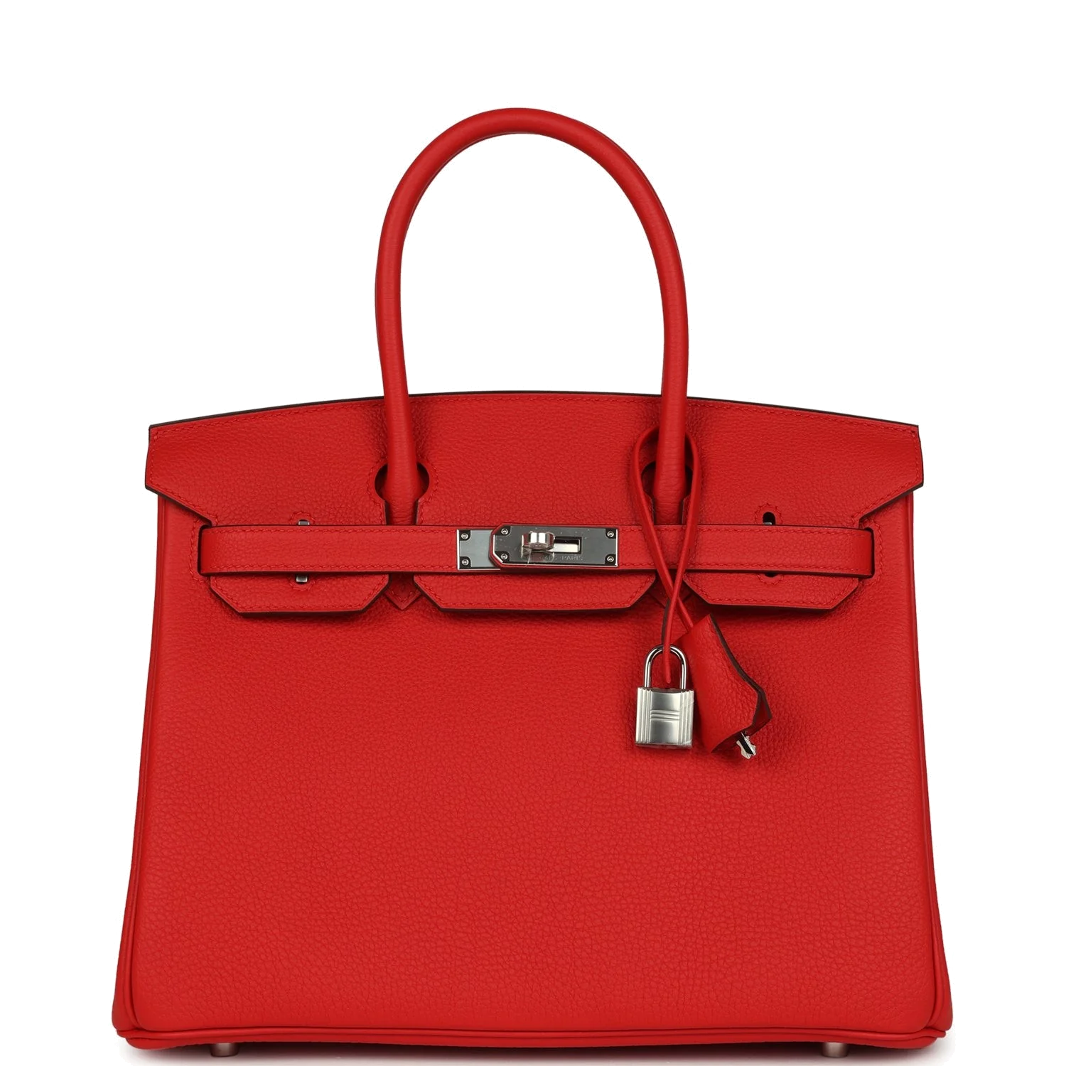 Hermes Birkin 30 Rouge de Coeur Togo Palladium Hardware Красный — фото 2