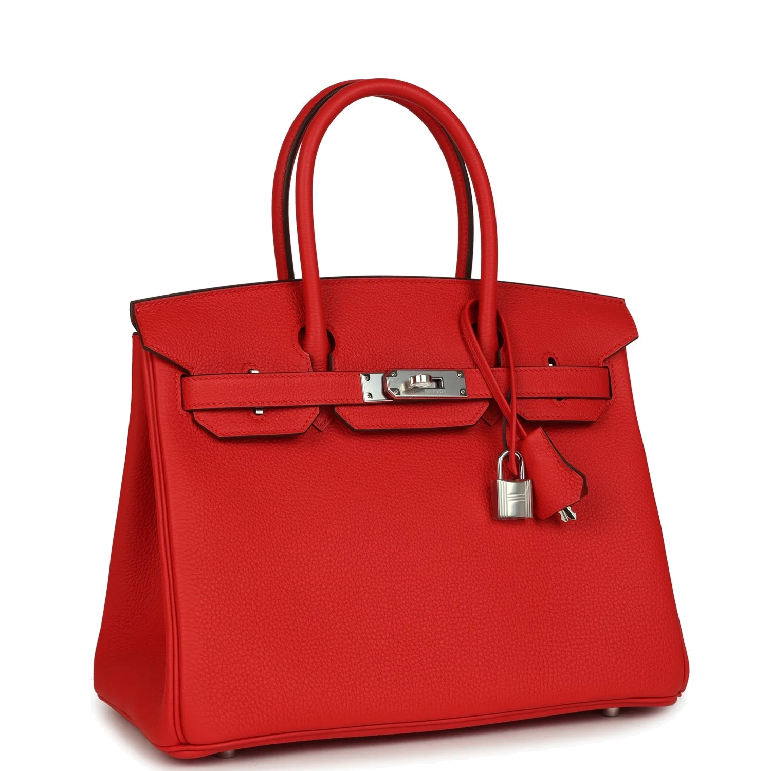 Hermes Birkin 30 Rouge de Coeur Togo Palladium Hardware Красный — фото 3